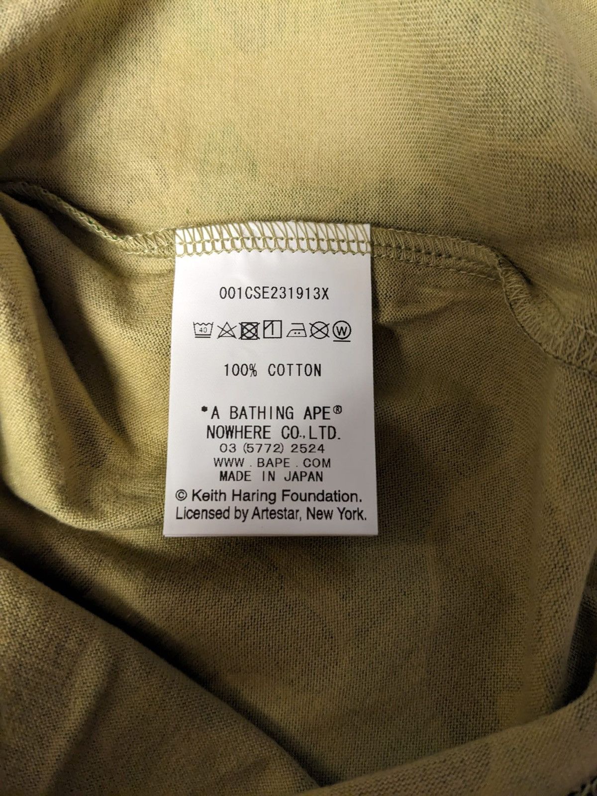 Bape BAPE Keith Haring Foundation ABC CAMO Tee L A Bathing Ape Size US L / EU 52-54 / 3 - 6 Thumbnail