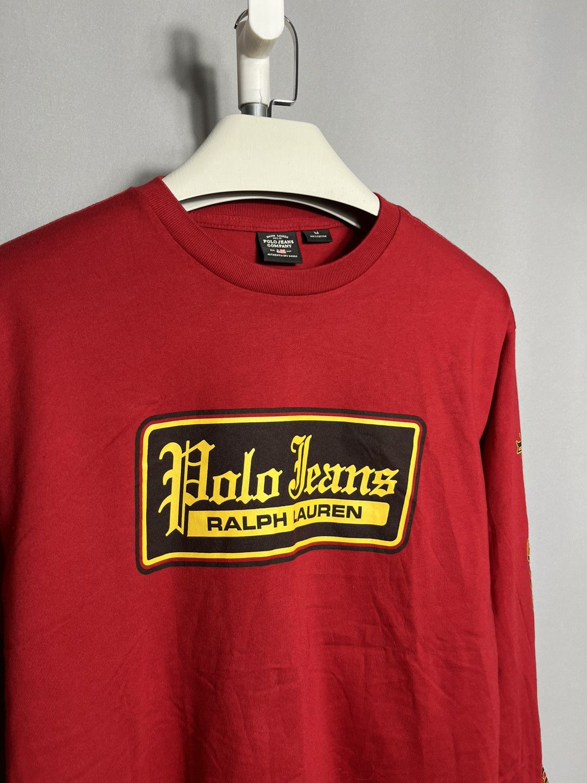 Polo Ralph Lauren Polo jeans ralph lauren long sleeve red shirt mens cotton Size US M / EU 48-50 / 2 - 2 Thumbnail