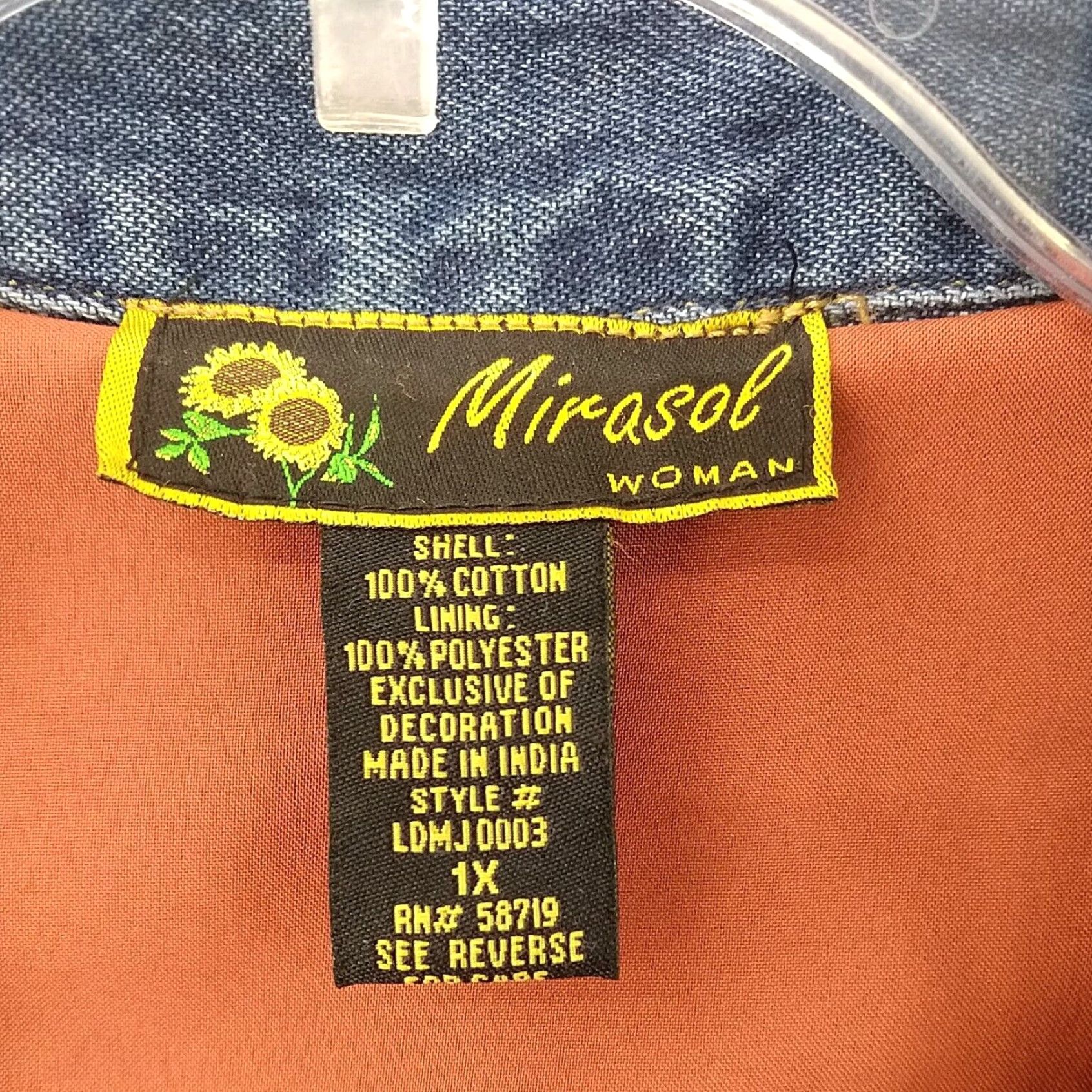 Vintage Mirasol Embroidered Dog Denim Jacket Womens Large Blue Size L / US 10 / IT 46 - 5 Thumbnail