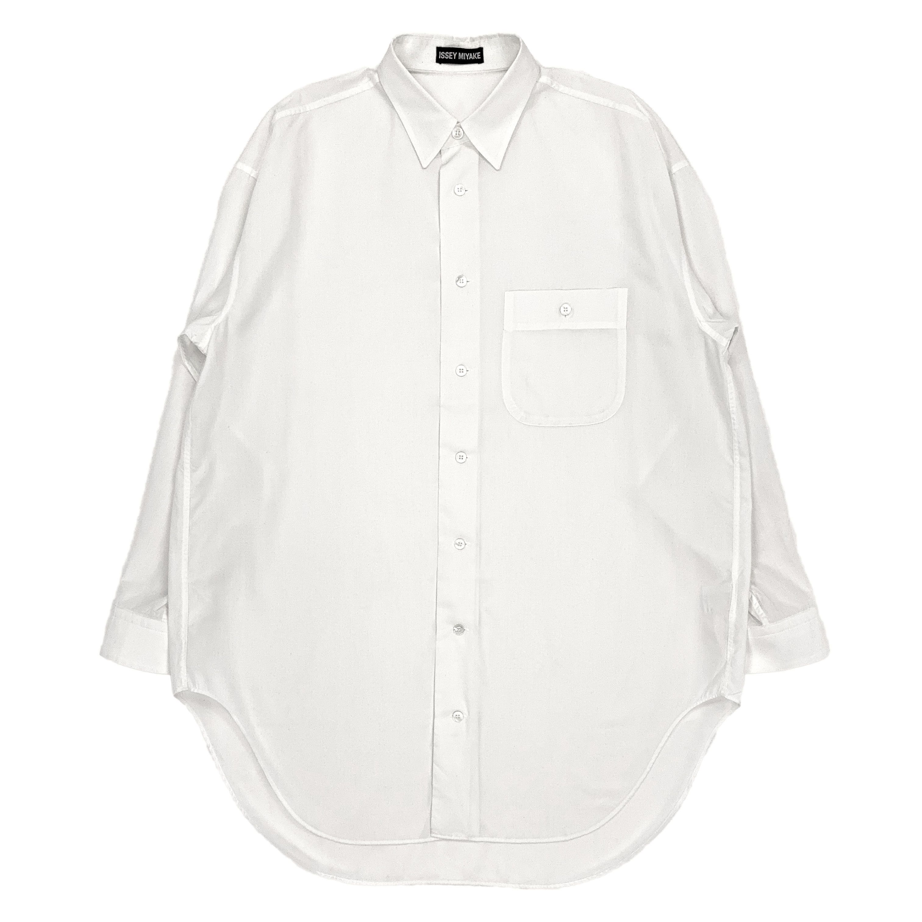 Issey Miyake SS95 Shoeprint Embossed Polyester Shirt Size US L / EU 52-54 / 3 - 2 Thumbnail