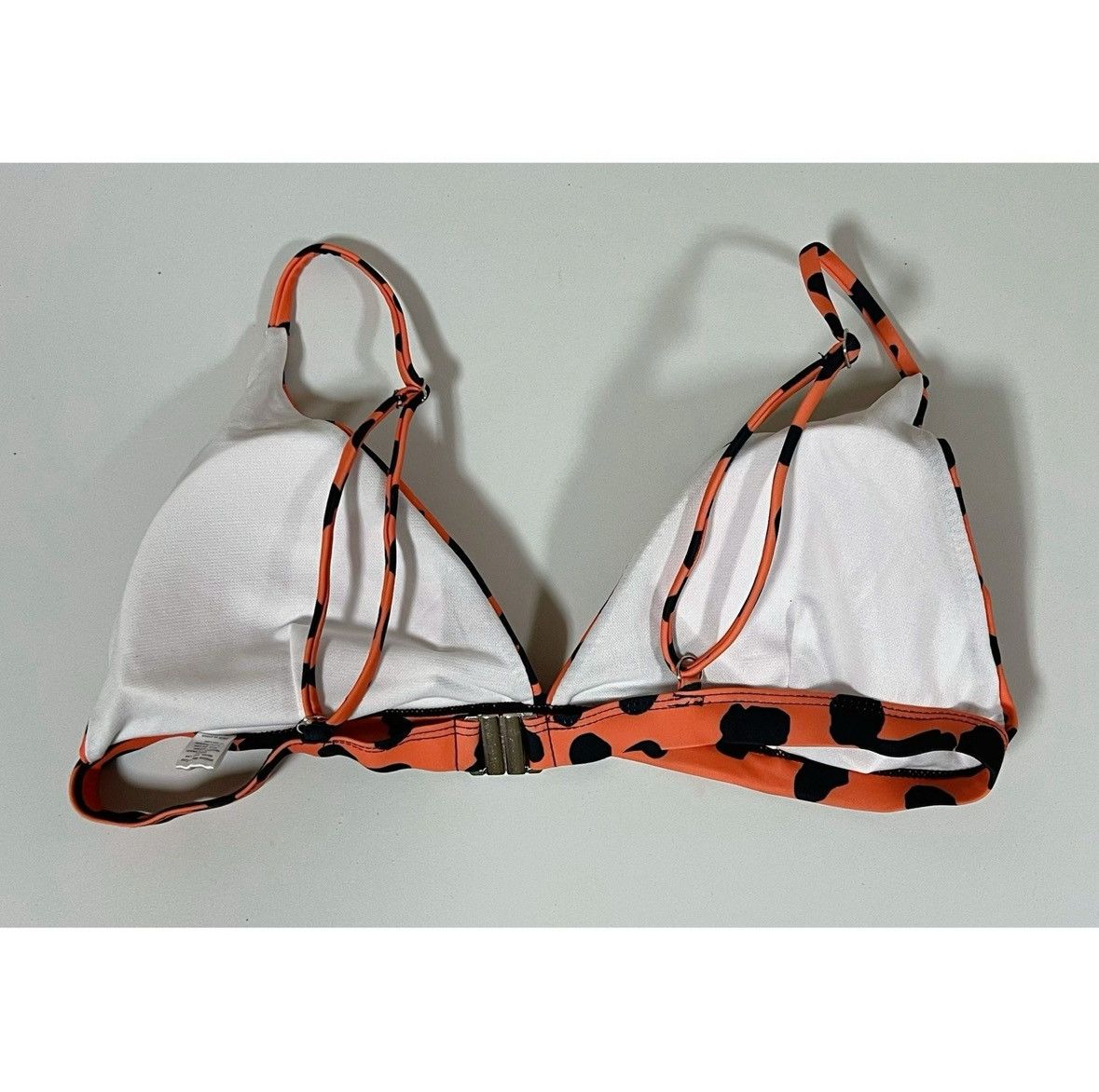 Other Orange Dalmatian Polka Dot Bikini Top Bathing Suit Size S 🧡🖤 Size S / US 4 / IT 40 - 3 Thumbnail