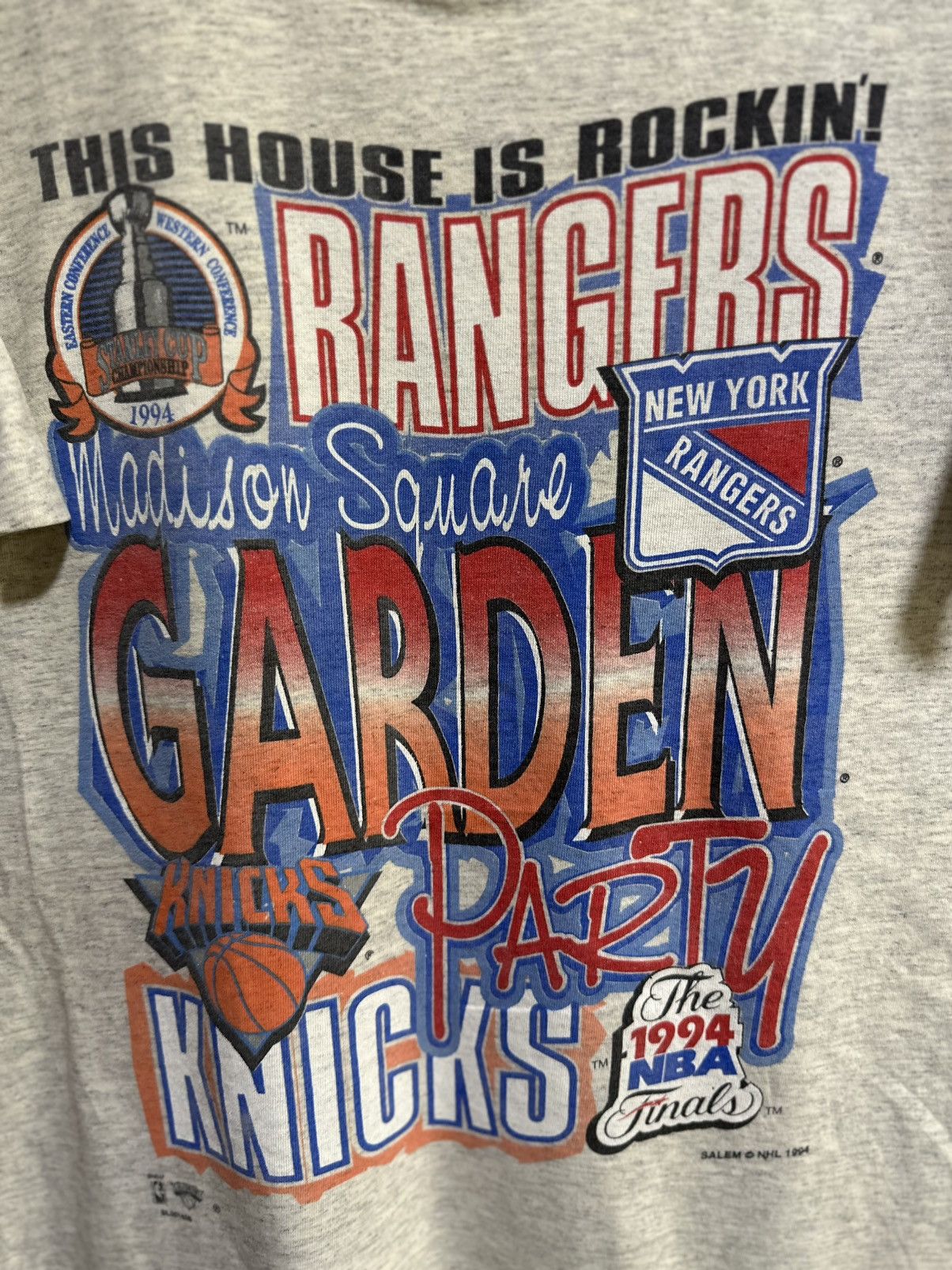 NBA Vintage Salem Madison Square Garden Nba Faded Tee Size US L / EU 52-54 / 3 - 2 Thumbnail