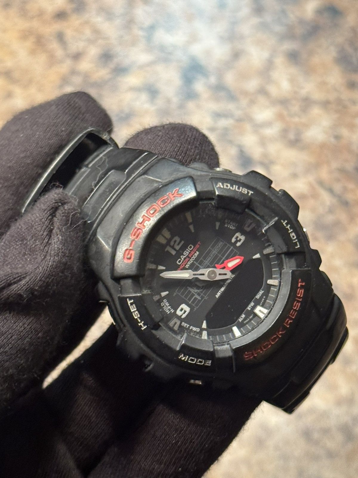 G Shock Casio G-Shock Black & Red Analog-Digital Watch – 200M Size ONE SIZE - 8 Thumbnail