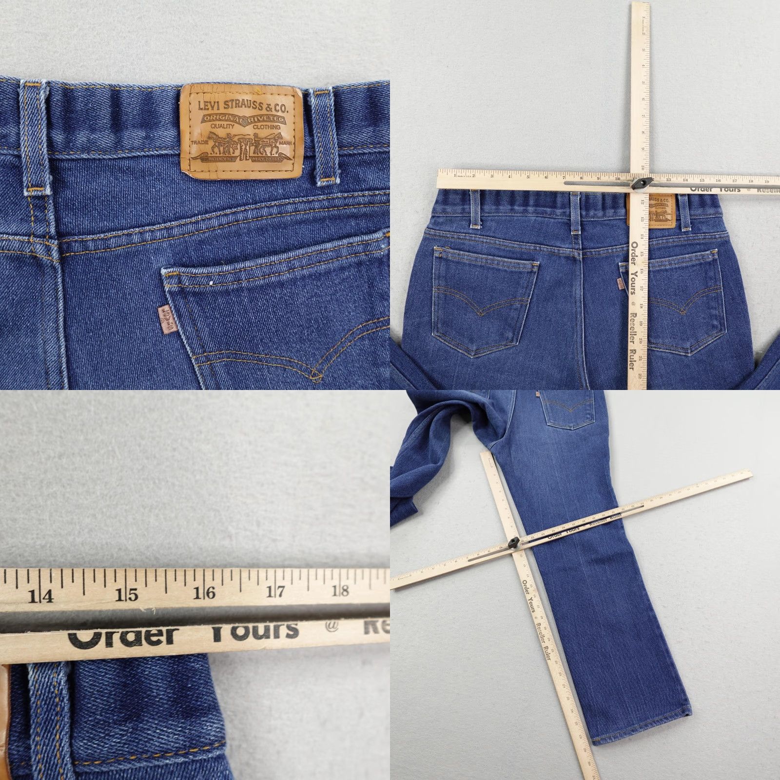 Levi's Vintage Levis Jeans Mens 36x30 Blue Denim 547 Brown Tab Faded Straight Leg Y2K Leather? Size US 36 / EU 52 - 8 Thumbnail