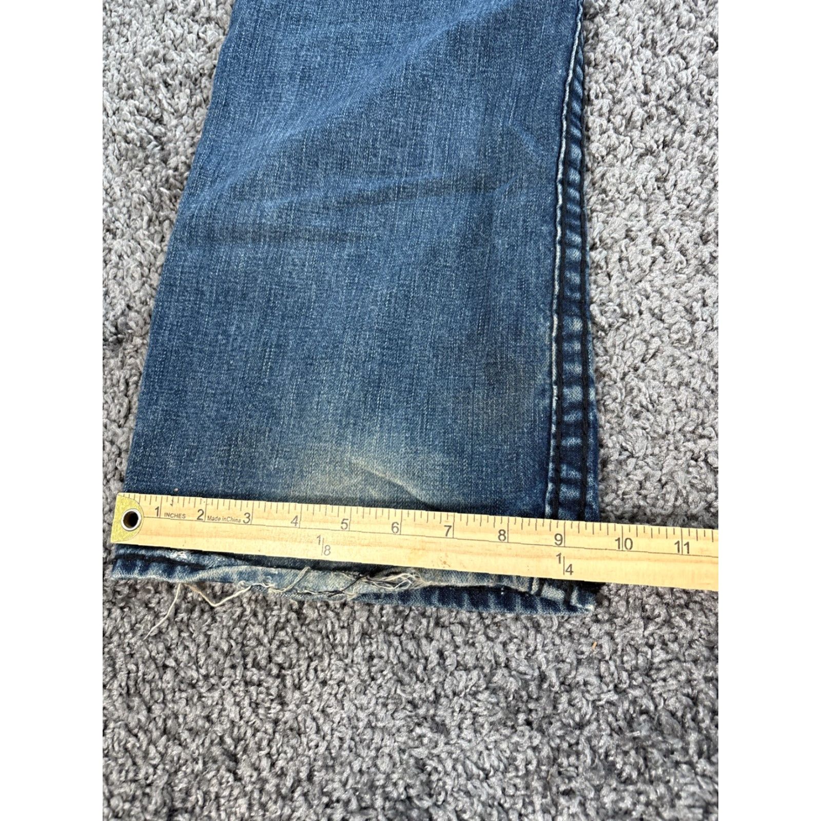 True Religion VINTAGE True Religion Ricky Jeans Men 38x34 Dark Wash 5-Pocket Denim Straight Relaxed Blue USA Jeans Mens Size US 38 / EU 54 - 3 Thumbnail