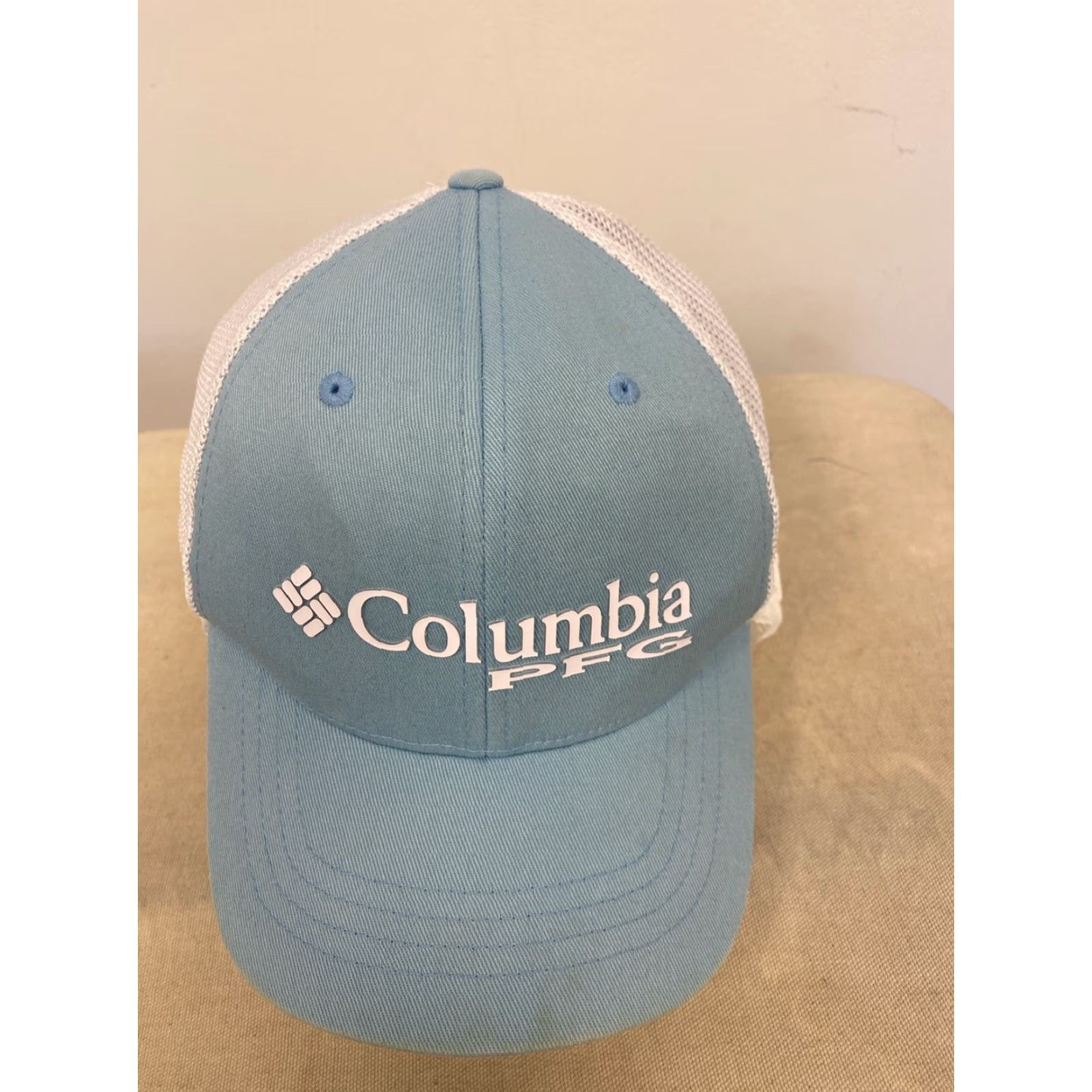 Vintage VINTAGE Columbia PFG Trucker Hat Cap Flexfit Men One Size Blue Outdoor Fishing Casual Summer Size ONE SIZE - 2 Thumbnail