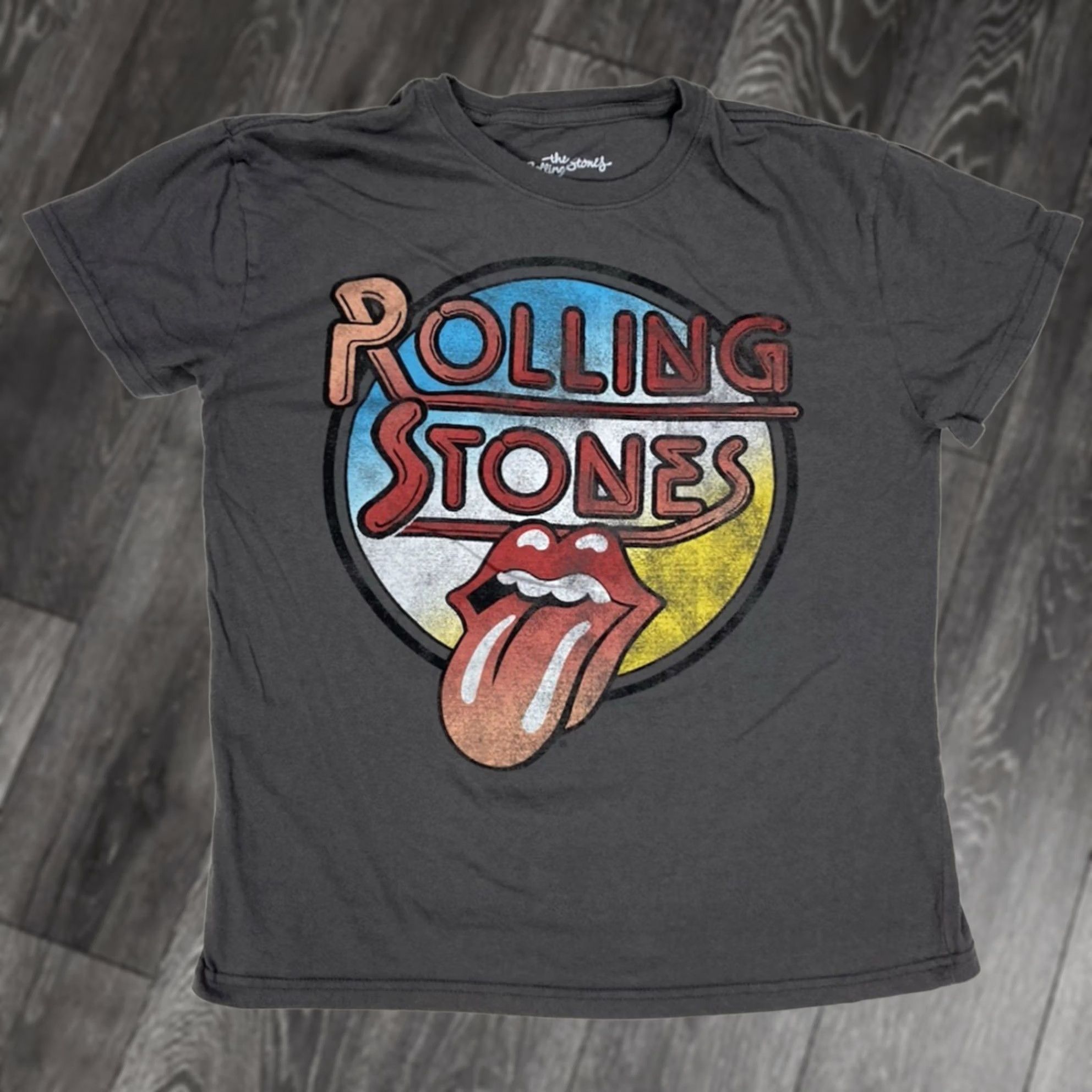 Vintage VINTAGE The Rolling Stones Shirt Womens Medium Gray Short Sleeve Music Size M / US 6-8 / IT 42-44 - 1 Thumbnail