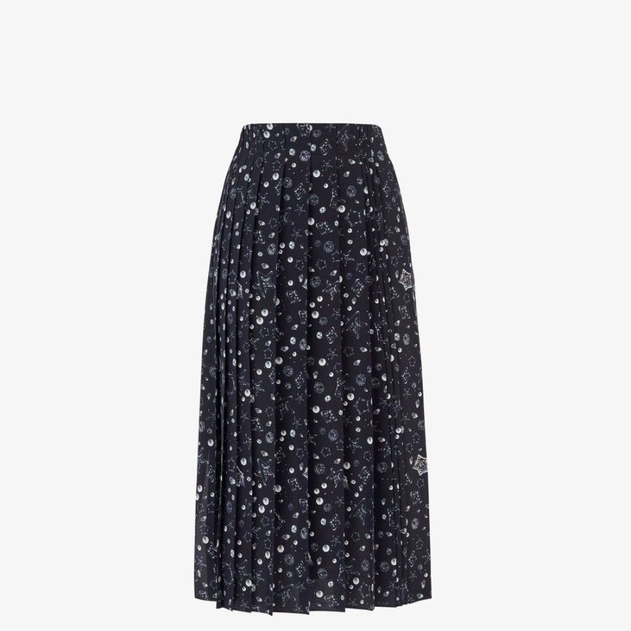 o1loc1c0824 Skirt in Blue
