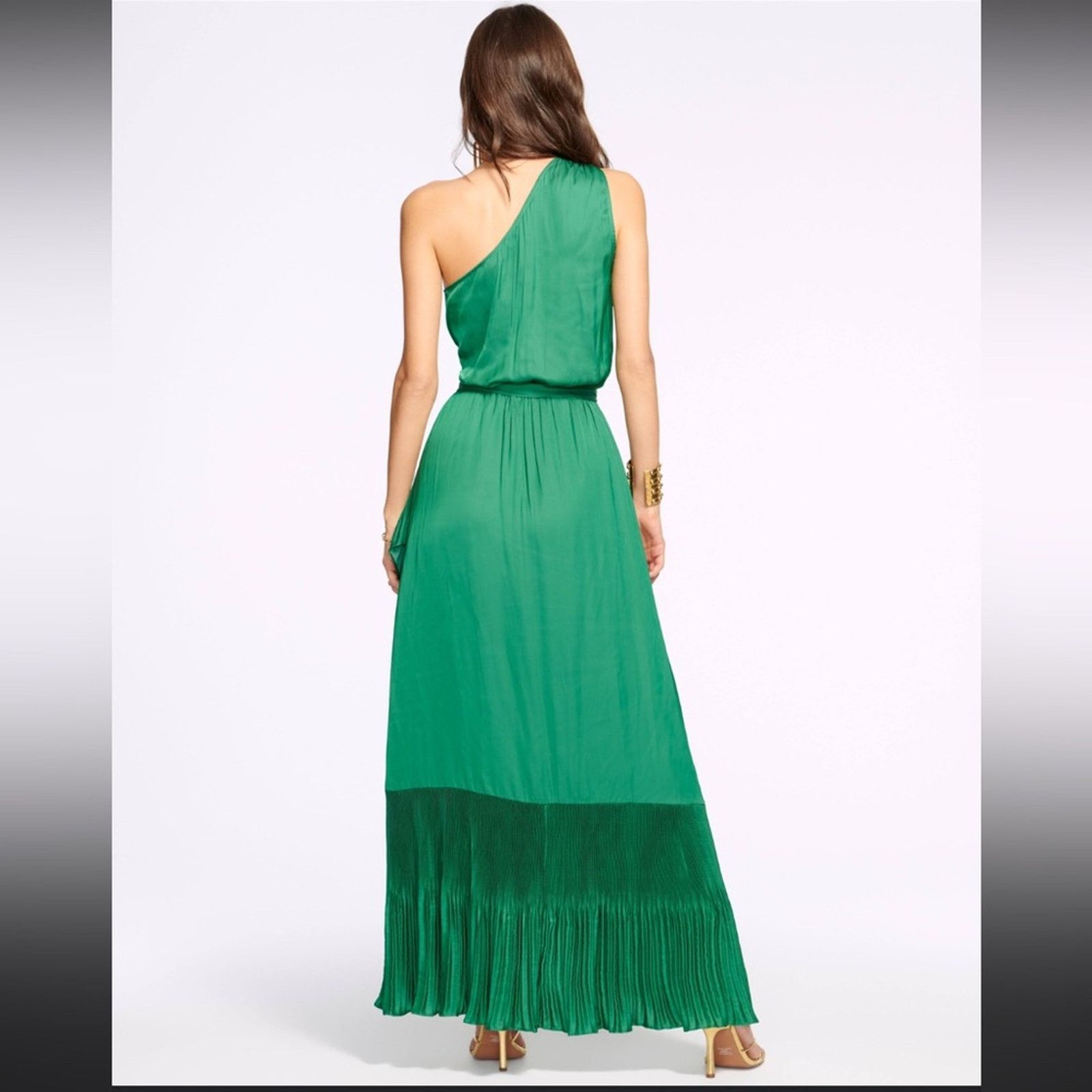 Ramy Brook NWT Ramy Brook $545 One-Shoulder BLUE Dress Size S Size S / US 4 / IT 40 - 5 Thumbnail