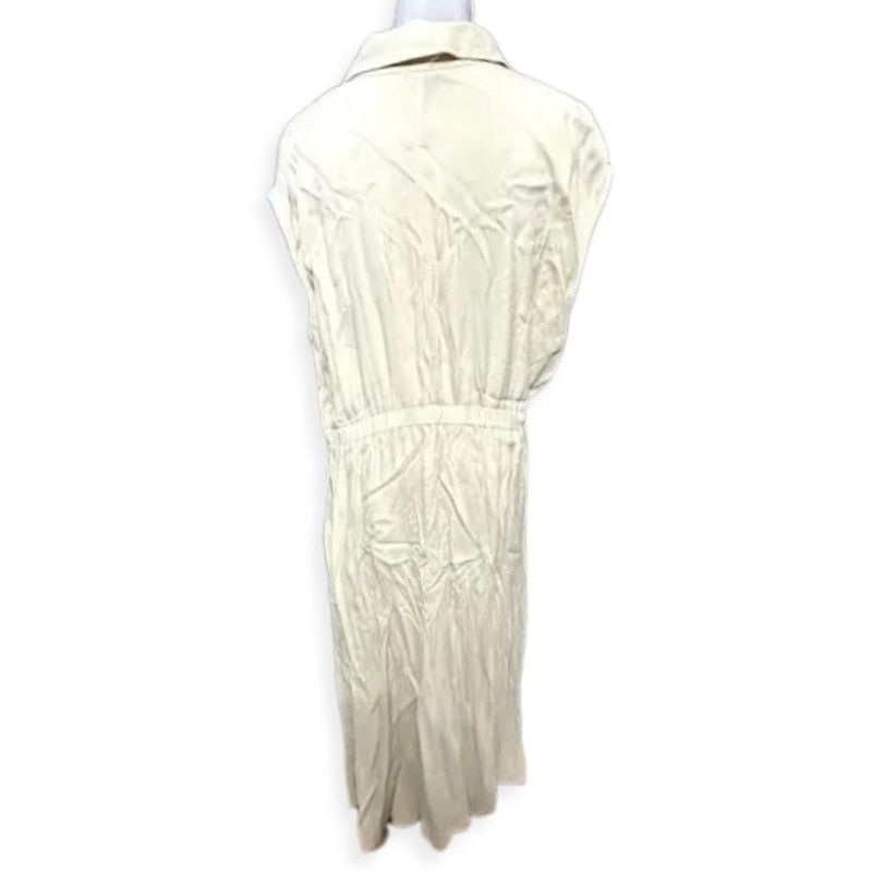 Other Halogen Midi Wrap Dress Notch Lapel Sleeveless Cream 1X NWT Size XL / US 12-14 / IT 48-50 - 5 Thumbnail
