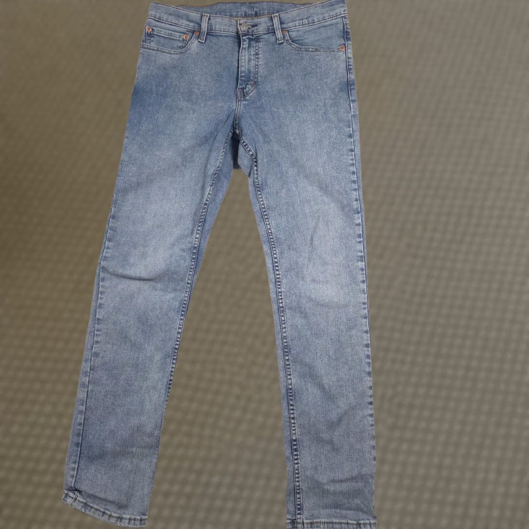 Levi's Levi's 511 Jeans Mens 32x34 Light Wash Blue Slim Fit Tapered Denim Pants Jeans Size US 32 / EU 48 - 1 Thumbnail