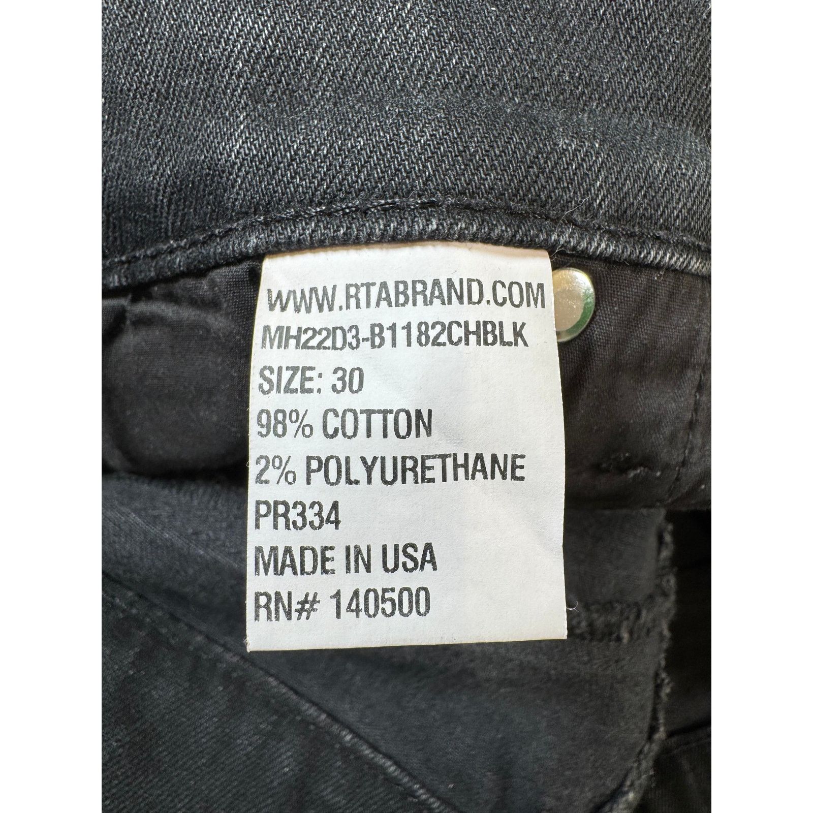 Purple Brand Purple Brand Plain Black Jeans Size US 38 / EU 54 - 4 Thumbnail