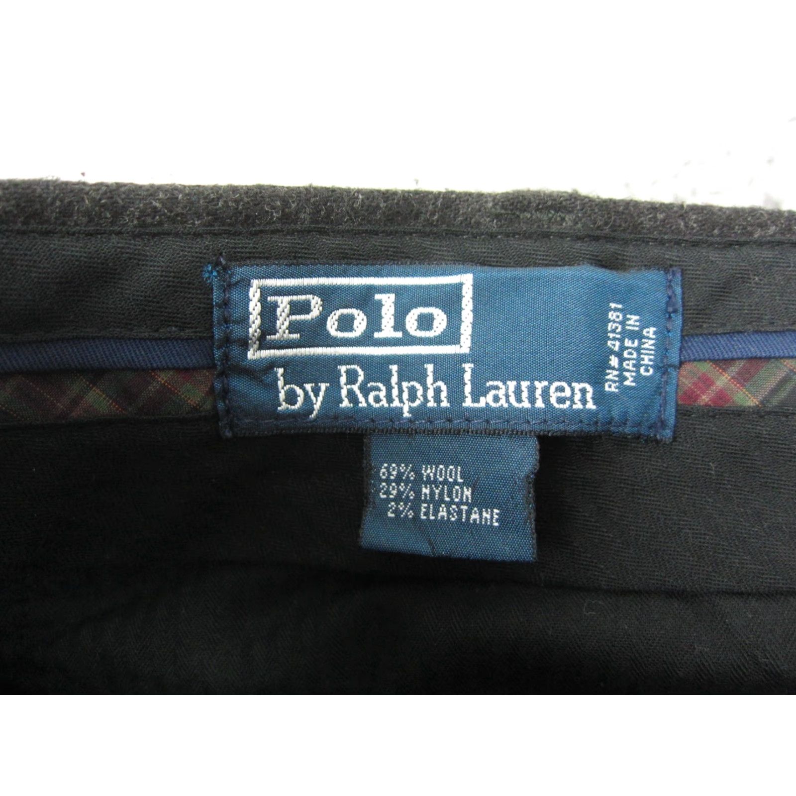 Polo Ralph Lauren Polo Ralph Lauren Pants Mens 34 Long Black Wool Chino Straight Size US S / EU 44-46 / 1 - 4 Thumbnail