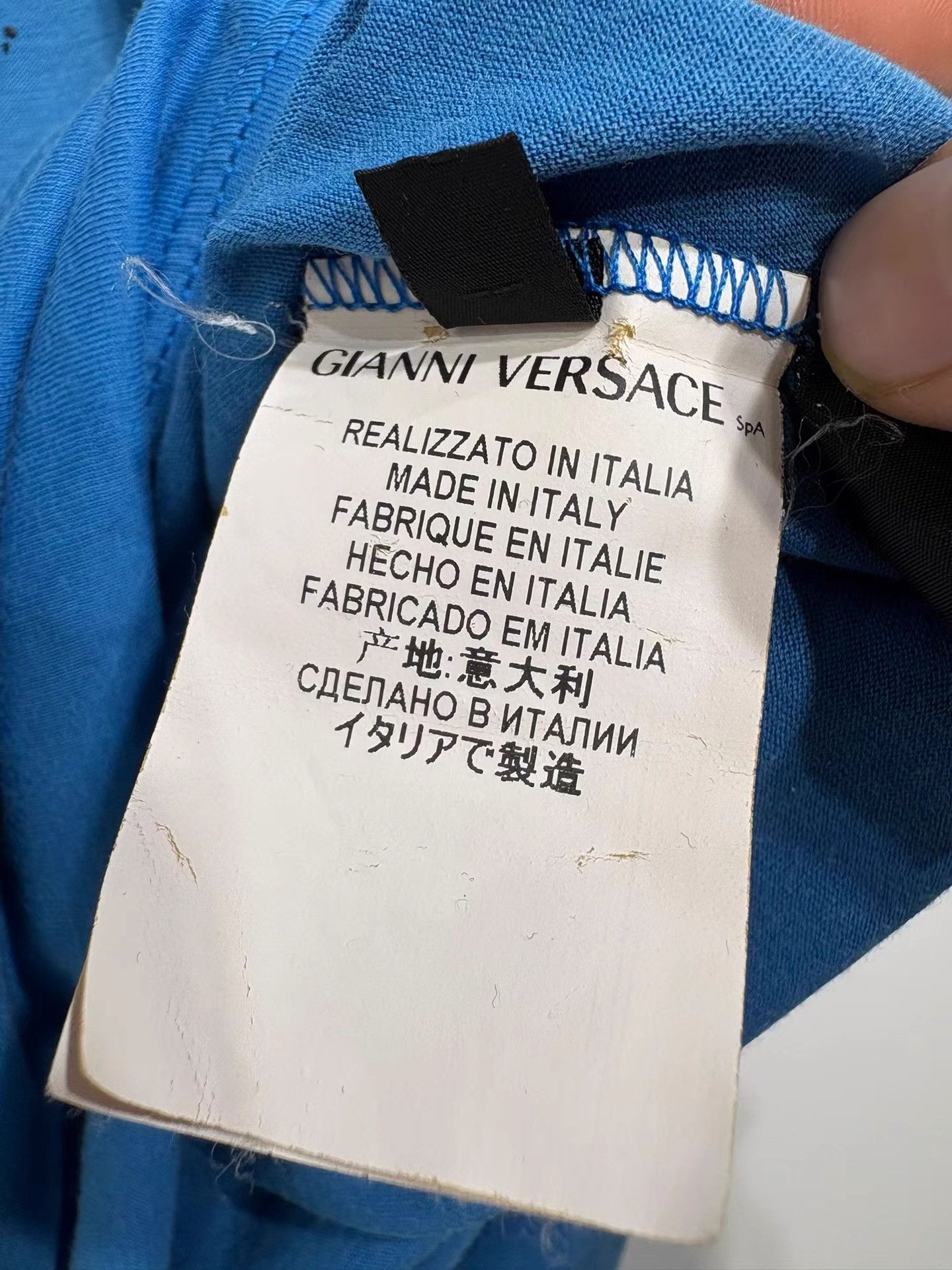 Versace Versace Medusa Head Blue Short Sleeve T-shirt K29 Size US M / EU 48-50 / 2 - 6 Thumbnail