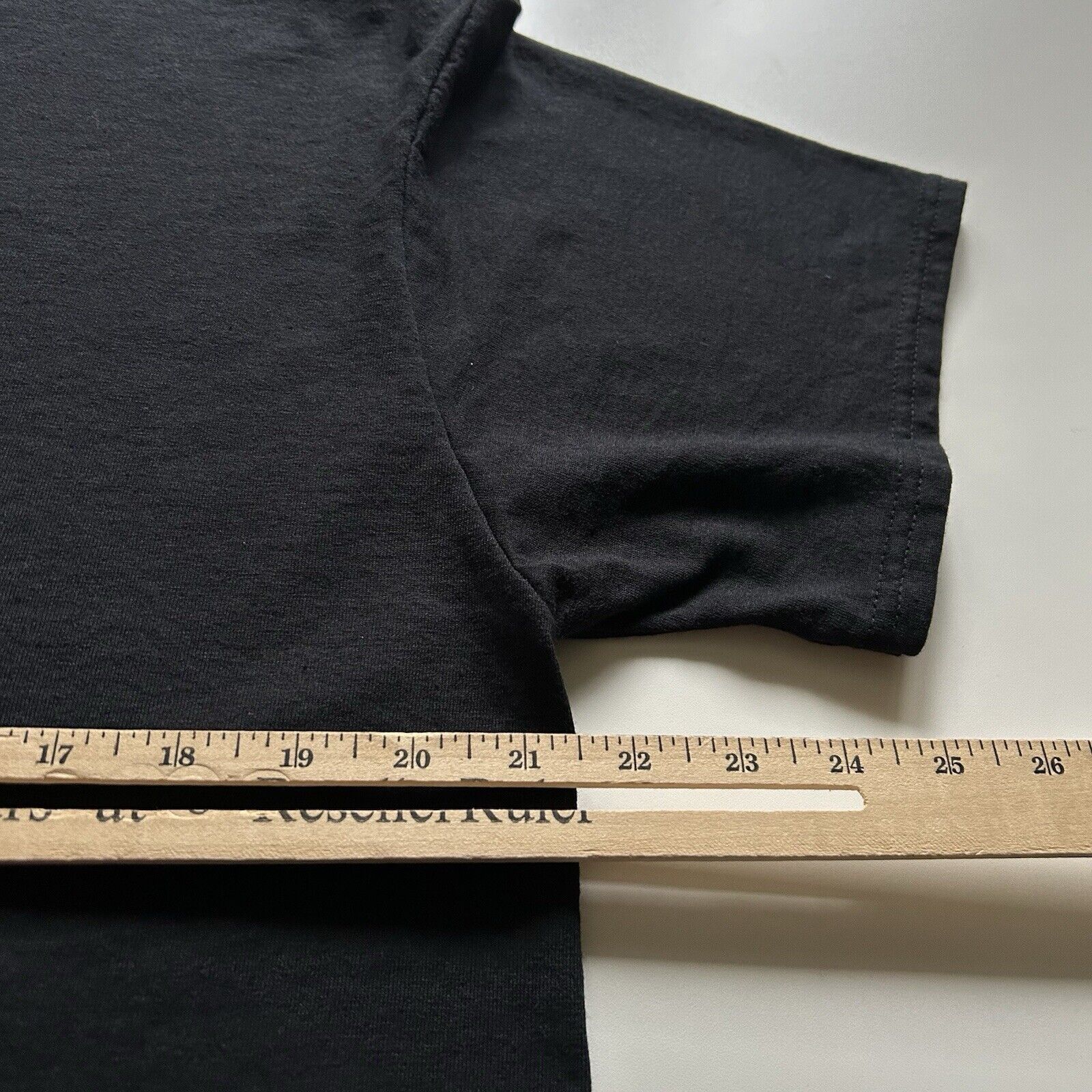 Vintage Vintage Y2K Sun Faded Black Blank Basic T Shirt Large Rare Size US L / EU 52-54 / 3 - 4 Thumbnail