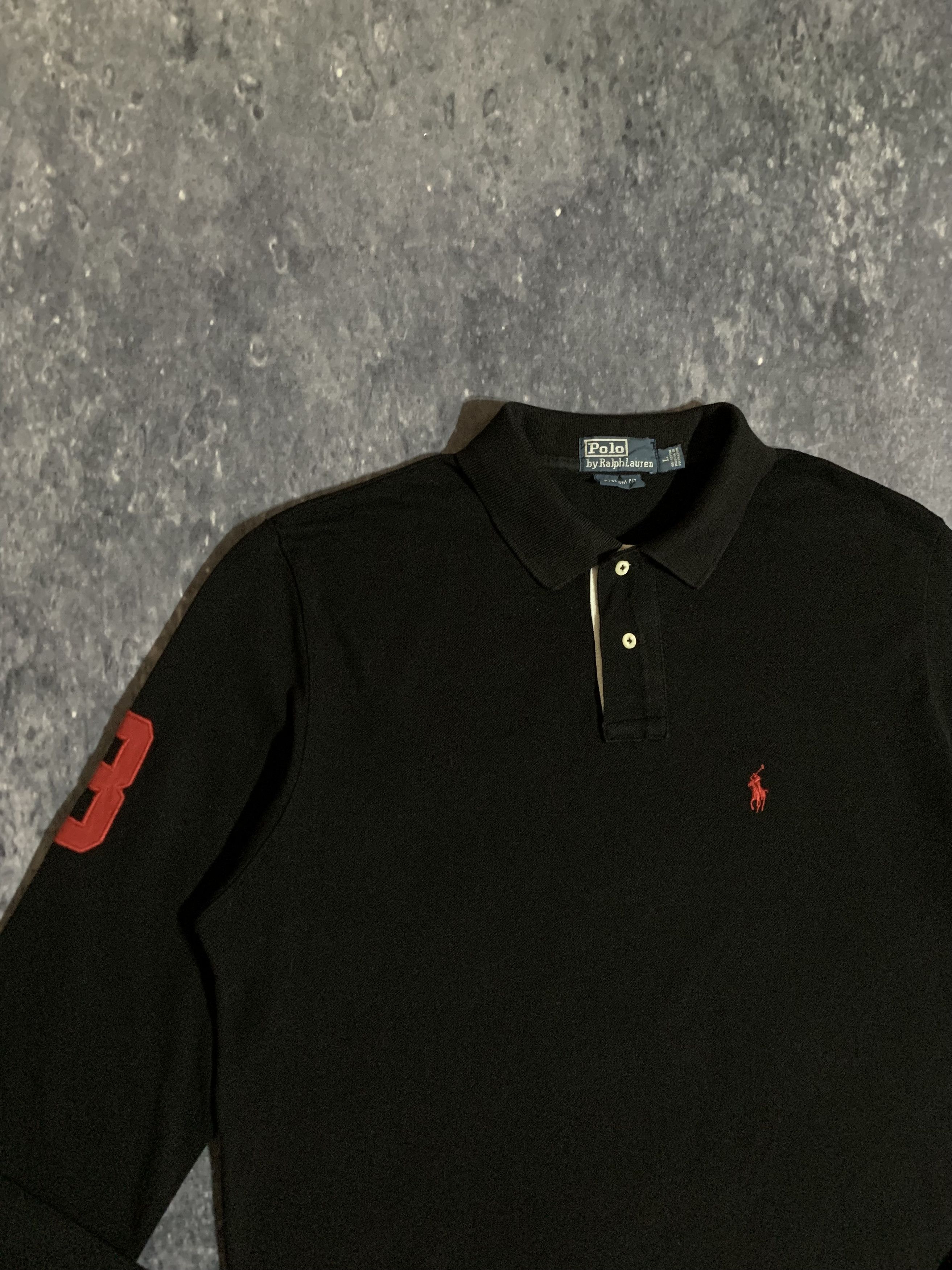 Polo Ralph Lauren × Vintage Vintage Polo Ralph Lauren Rugby Long Sleeve Polo #3 90s Size US L / EU 52-54 / 3 - 2 Thumbnail