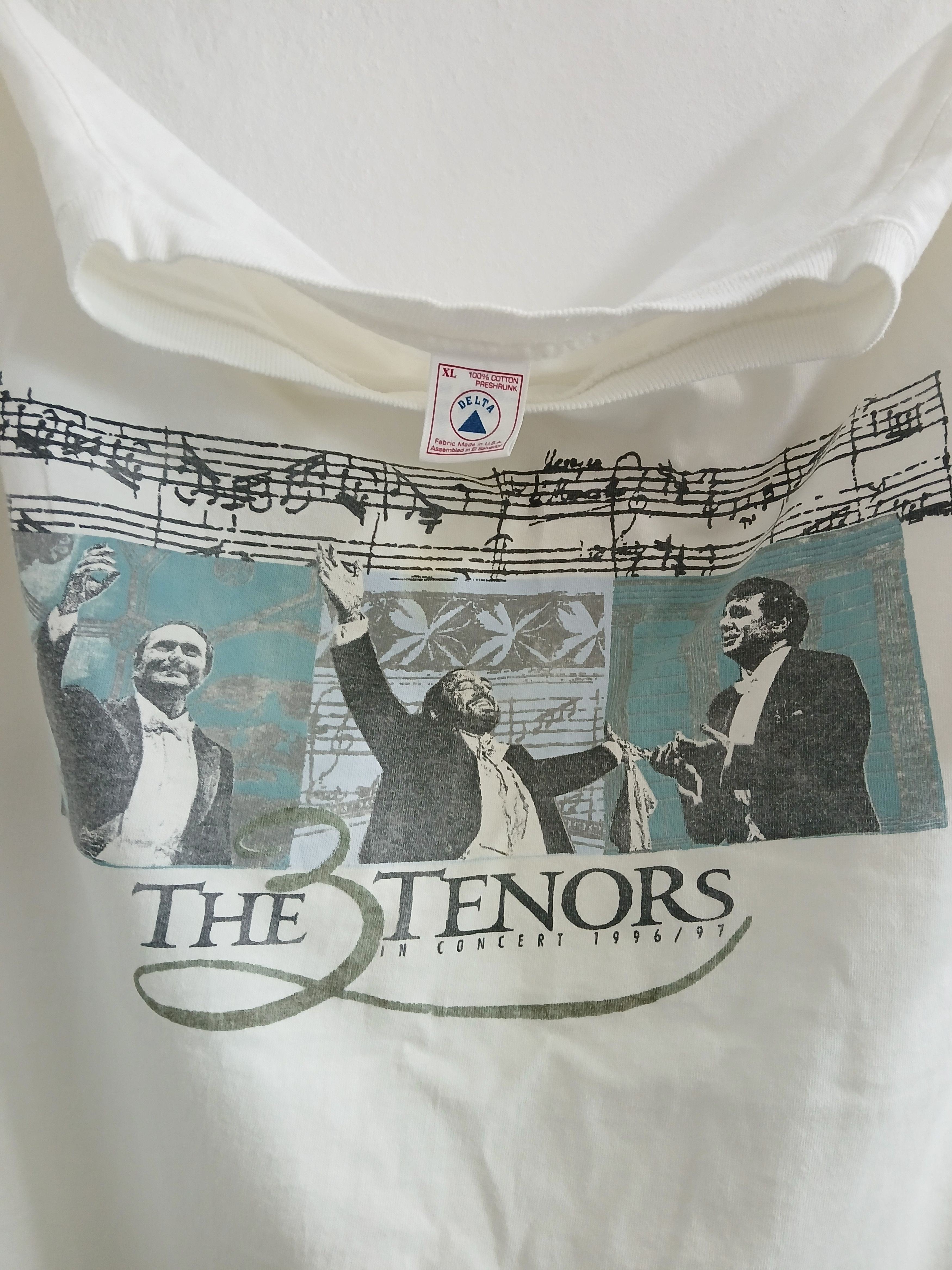 Band Tees THE TREE TENORS Opera Singing trio Group Vintage Tee 90's Size US XL / EU 56 / 4 - 4 Thumbnail