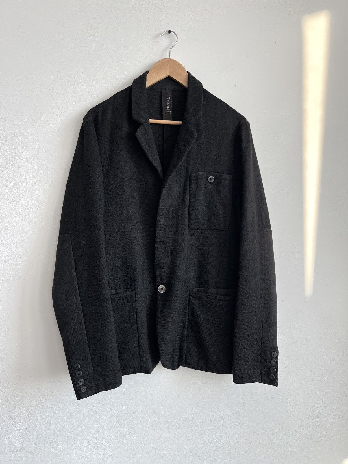 🇮🇹Transit Uomo Linen/Wool Blend Hidden Buttons Coat Jacket