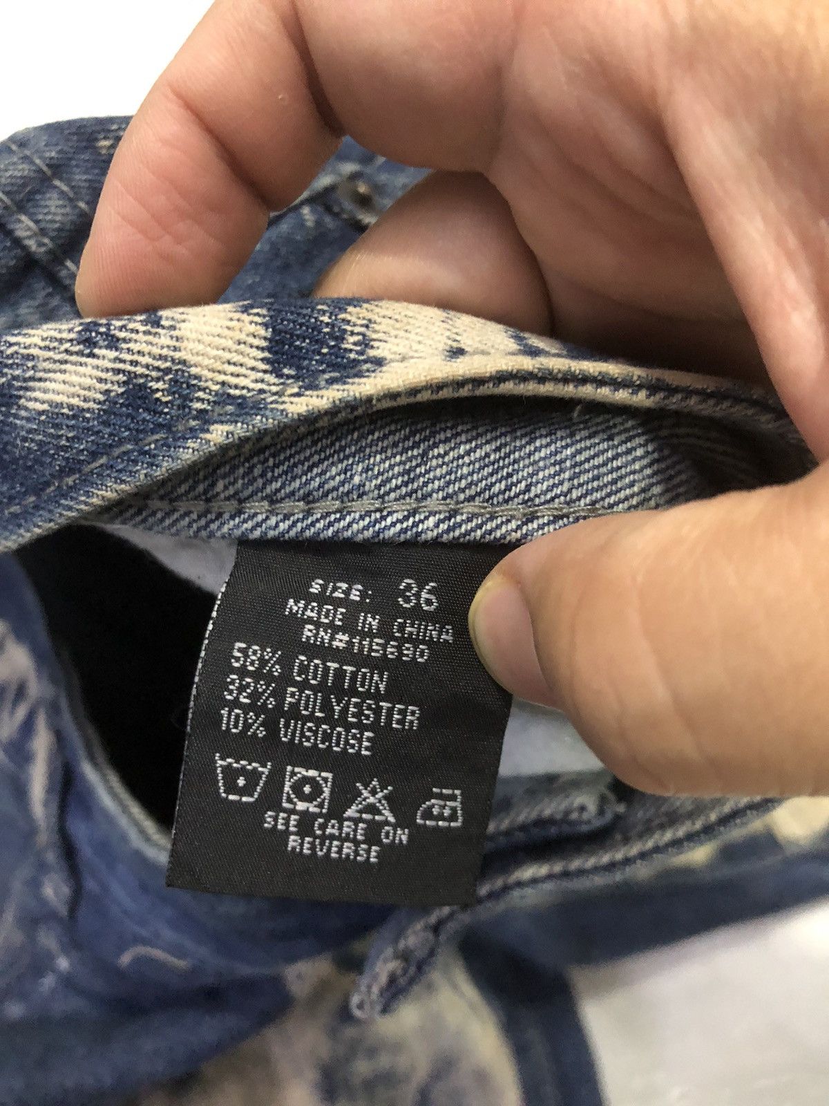 Japanese Brand × Stitch's Jeans Stitches & Rivets Destroyed Denim Jean Shorts Size US 36 / EU 52 - 6 Thumbnail