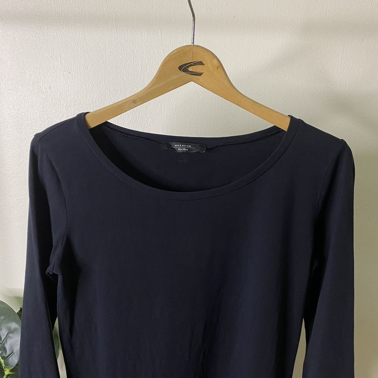 Designer Weekend Max Mara Black Blank LS Tee Size US S / EU 44-46 / 1 - 2 Thumbnail