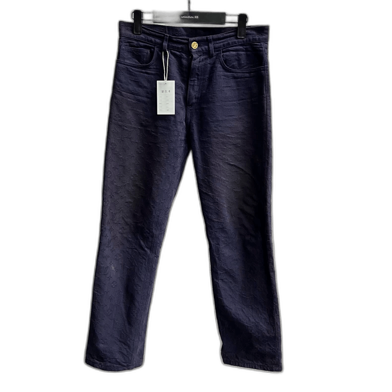 Louis Vuitton Louis Vuitton Dark Blue Denim Pants Size US 29 - 1 Thumbnail