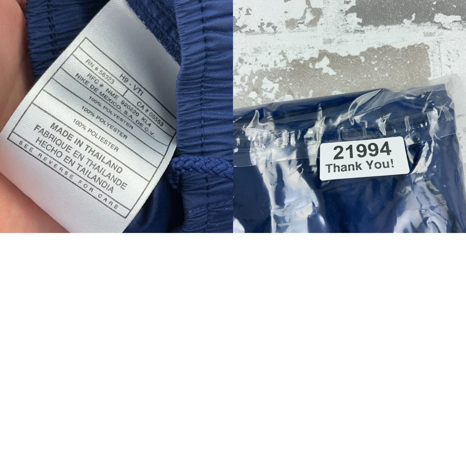 Nike Vintage Nike Pants Women L Navy Blue Track Pants Windbreakers Baggy Y2K 2000s Size 36" / US 14 / IT 50 - 9 Thumbnail