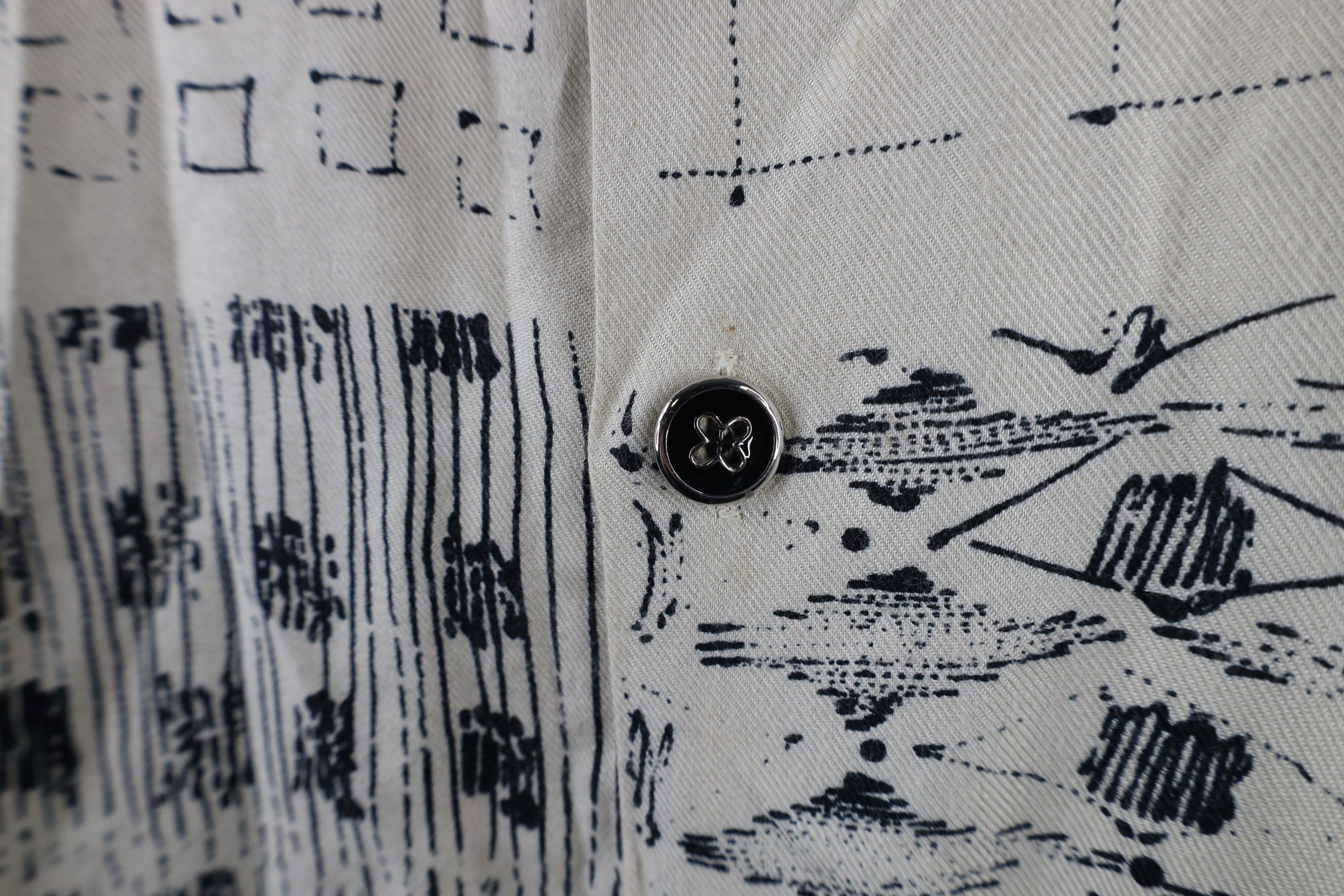 Vintage Vintage 90s Streetwear Baggy Fit Collared Button Shirt Size US XL / EU 56 / 4 - 4 Thumbnail