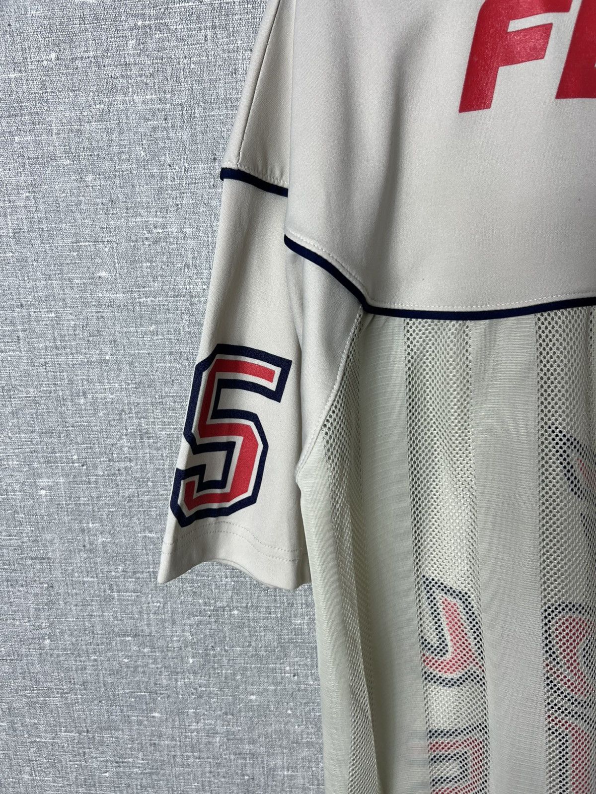 Fubu × Rap Tees Vintage Mesh Jersey T-Shirt FUBU 05 Big Logo Size L Size US L / EU 52-54 / 3 - 15 Thumbnail