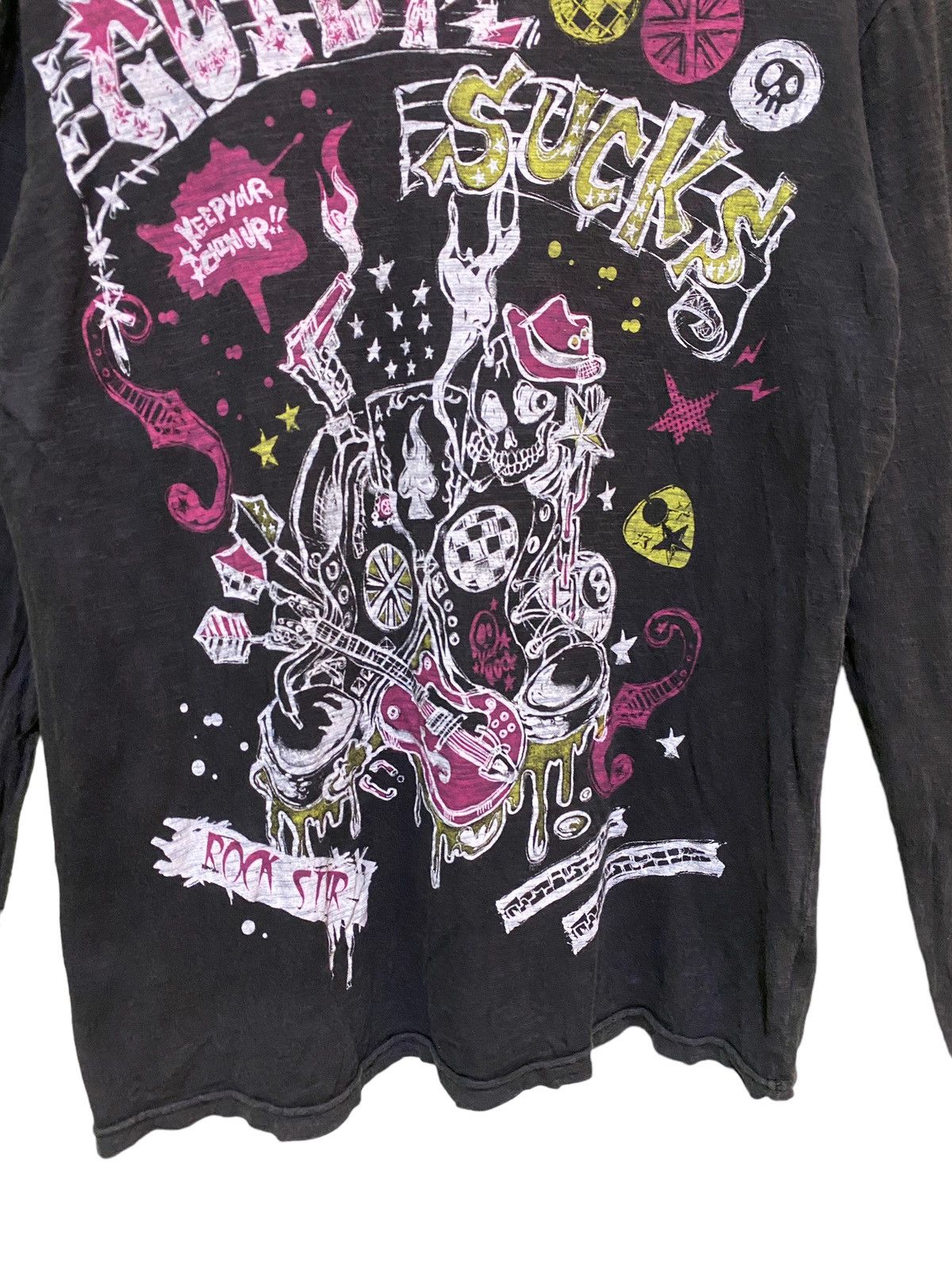 Japanese Brand Guilt Sucks Rock Star Punk Long Sleeve tshirt Size US M / EU 48-50 / 2 - 4 Thumbnail