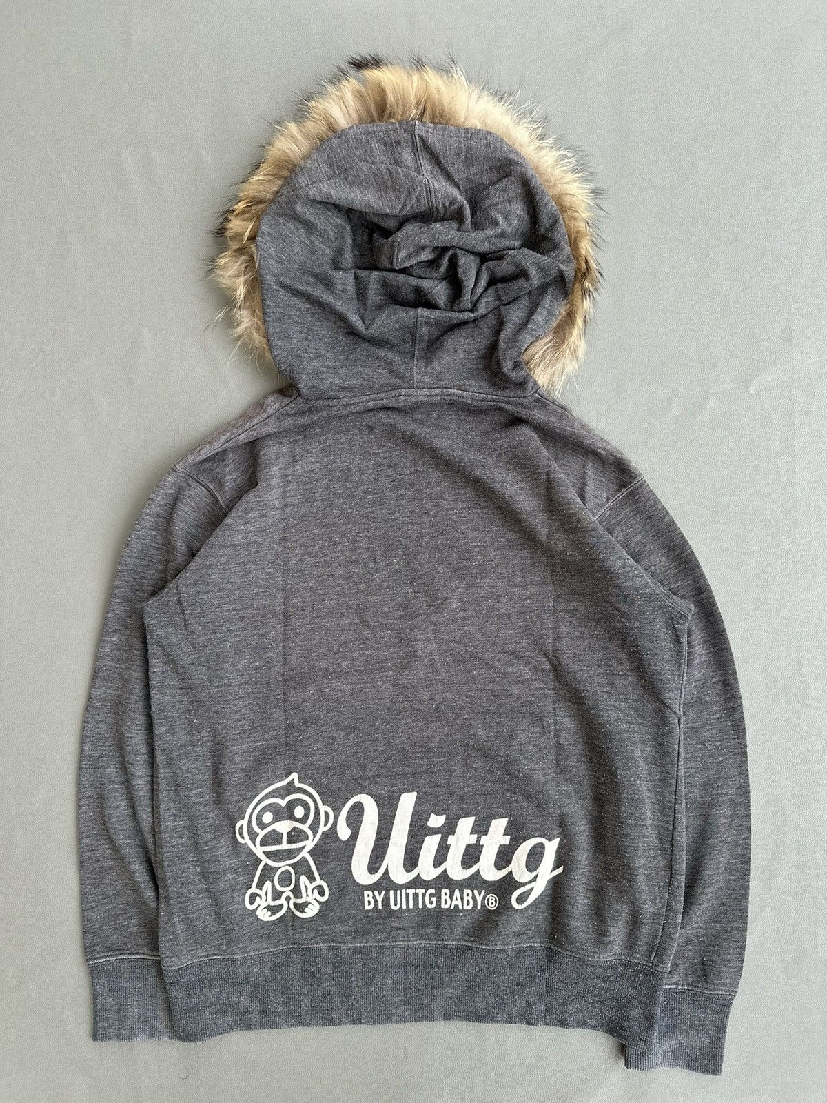 20471120 × Beauty Beast × Japanese Brand GREY FADED UITTG BABY 877 FUR HOODIE IFSIX LGB STYLE Size US M / EU 48-50 / 2 - 2 Thumbnail