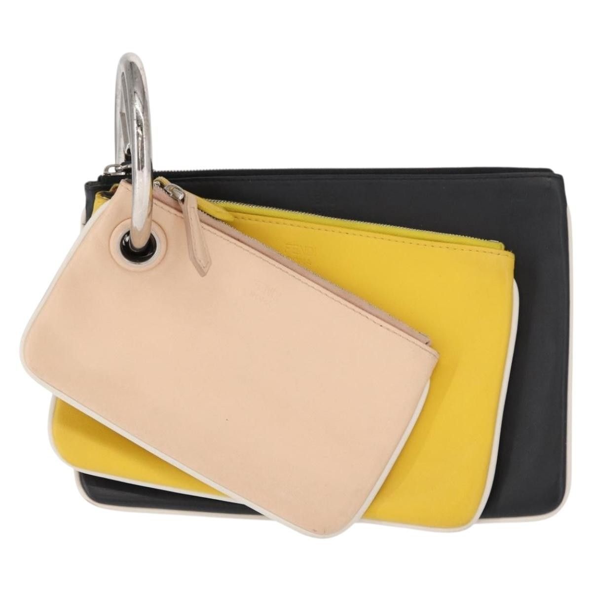 Fendi Fendi Triplette Pouch Set Calfskin Size ONE SIZE - 1 Thumbnail