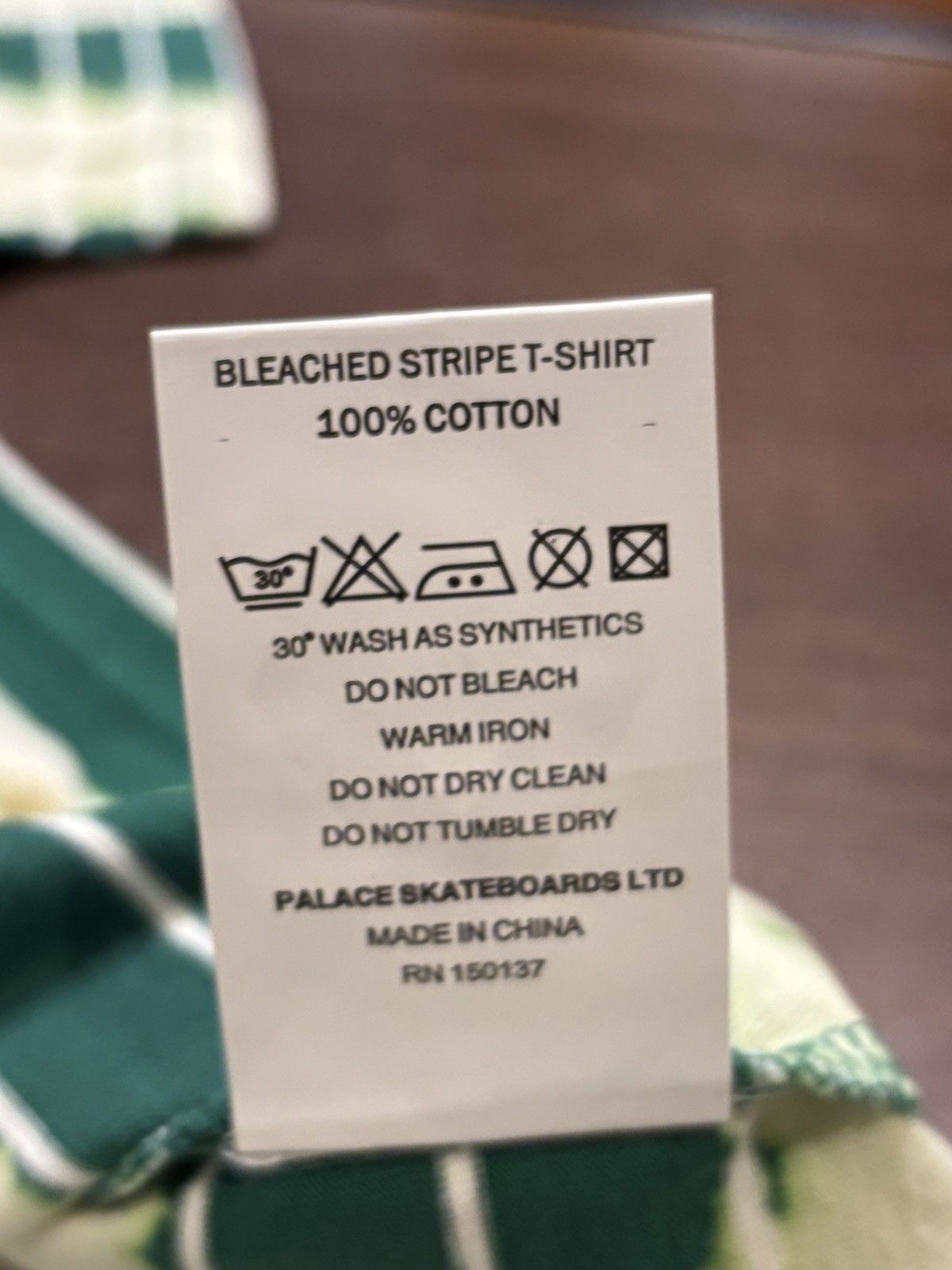 Palace Palace Bleached Stripe Tee Size US XL / EU 56 / 4 - 5 Thumbnail