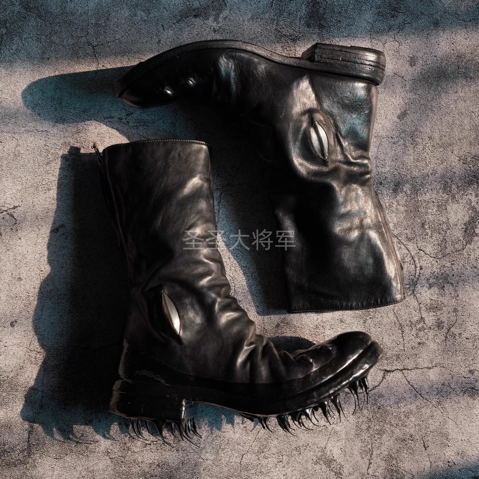 Carol Christian Poell CCP 6 Black Tornado Zip Boots | Grailed
