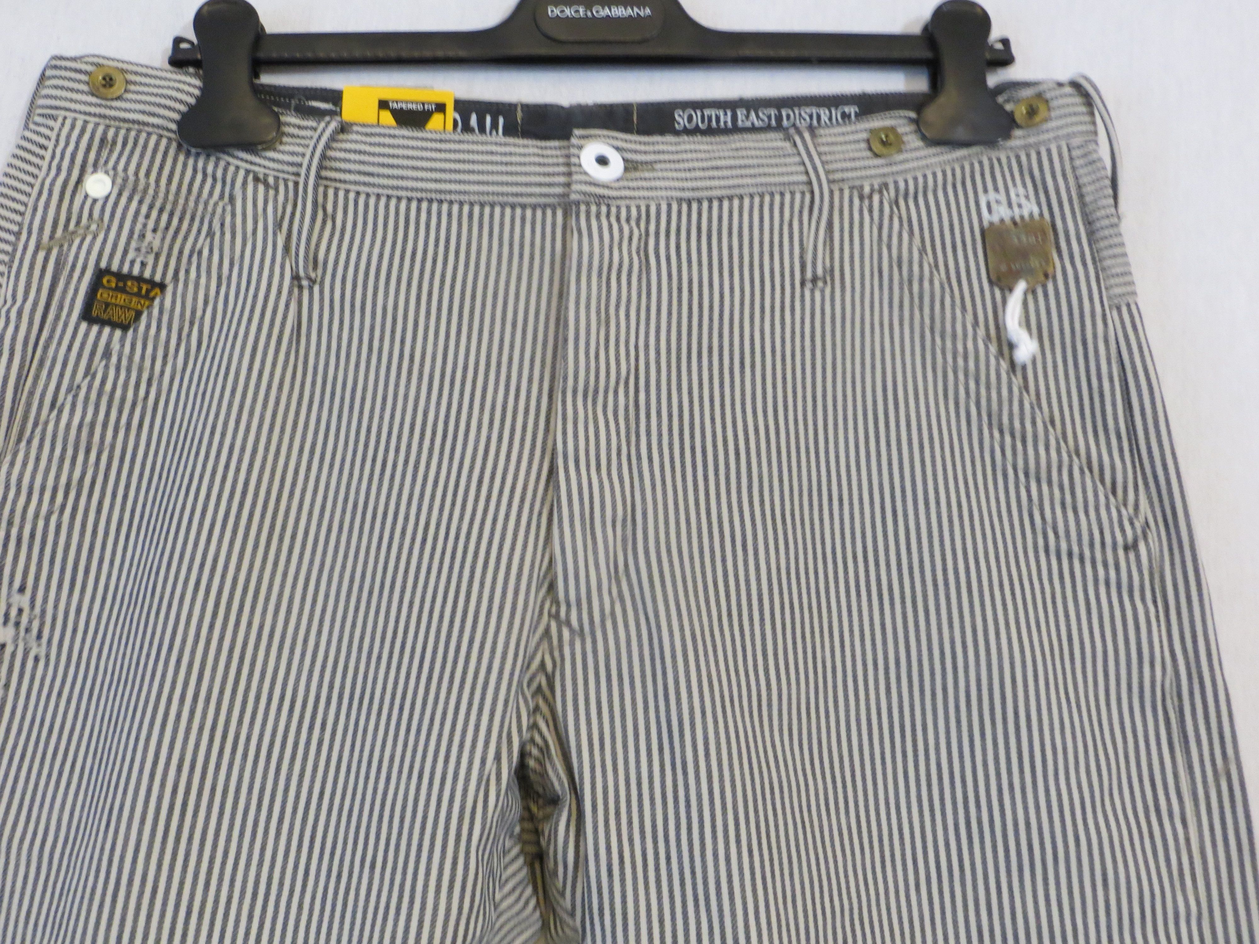 G-Star 3301 BRIDGE STRIPE PANTS Size US 33 - 4 Thumbnail