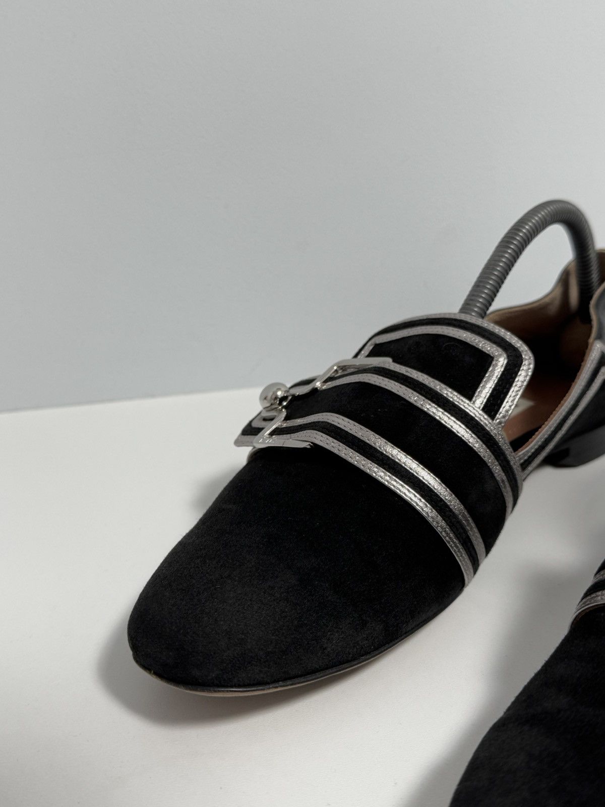 Bally Bally Maelle Black Leather and Suede Loafers Size US 9 / IT 39 - 7 Thumbnail