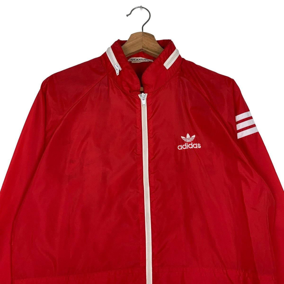 Adidas 90's ADIDAS Trefoil Embroidery Logo Light Jacket #0390-C18 Size US L / EU 52-54 / 3 - 2 Thumbnail
