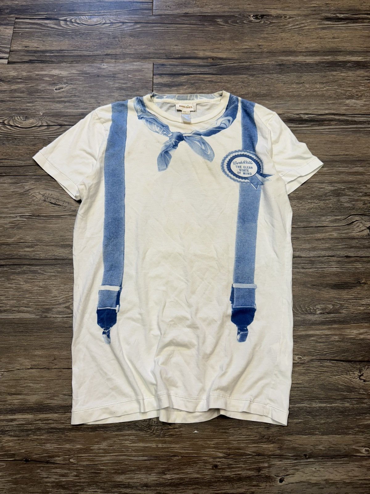 Diesel 00’s DIESEL SUSPENDER BANDANA TEE Size US M / EU 48-50 / 2 - 1 Thumbnail