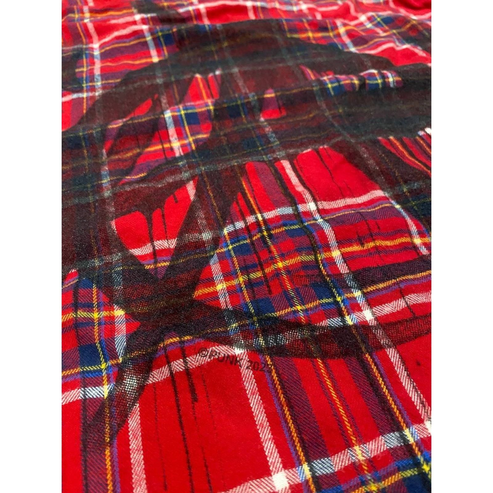 Other PUNK LA Anarchy Red Flannel Field Sherpa Lined Jacket sz L Size US L / EU 52-54 / 3 - 6 Thumbnail