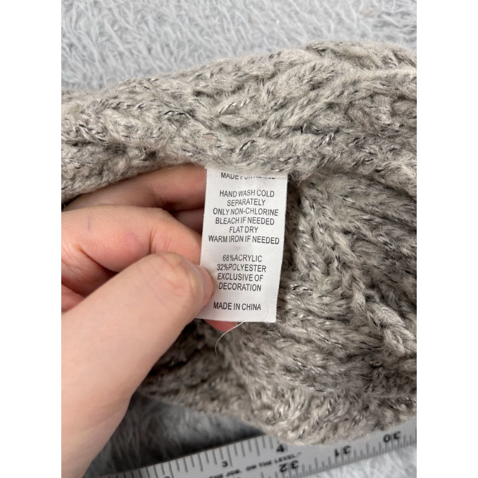Vintage BeNIEe Toque Womens Beanie Knit Acrylic Polyester Gray One Size Ski Outdoor Adjustable Lightweight Winter Women Size ONE SIZE - 7 Thumbnail