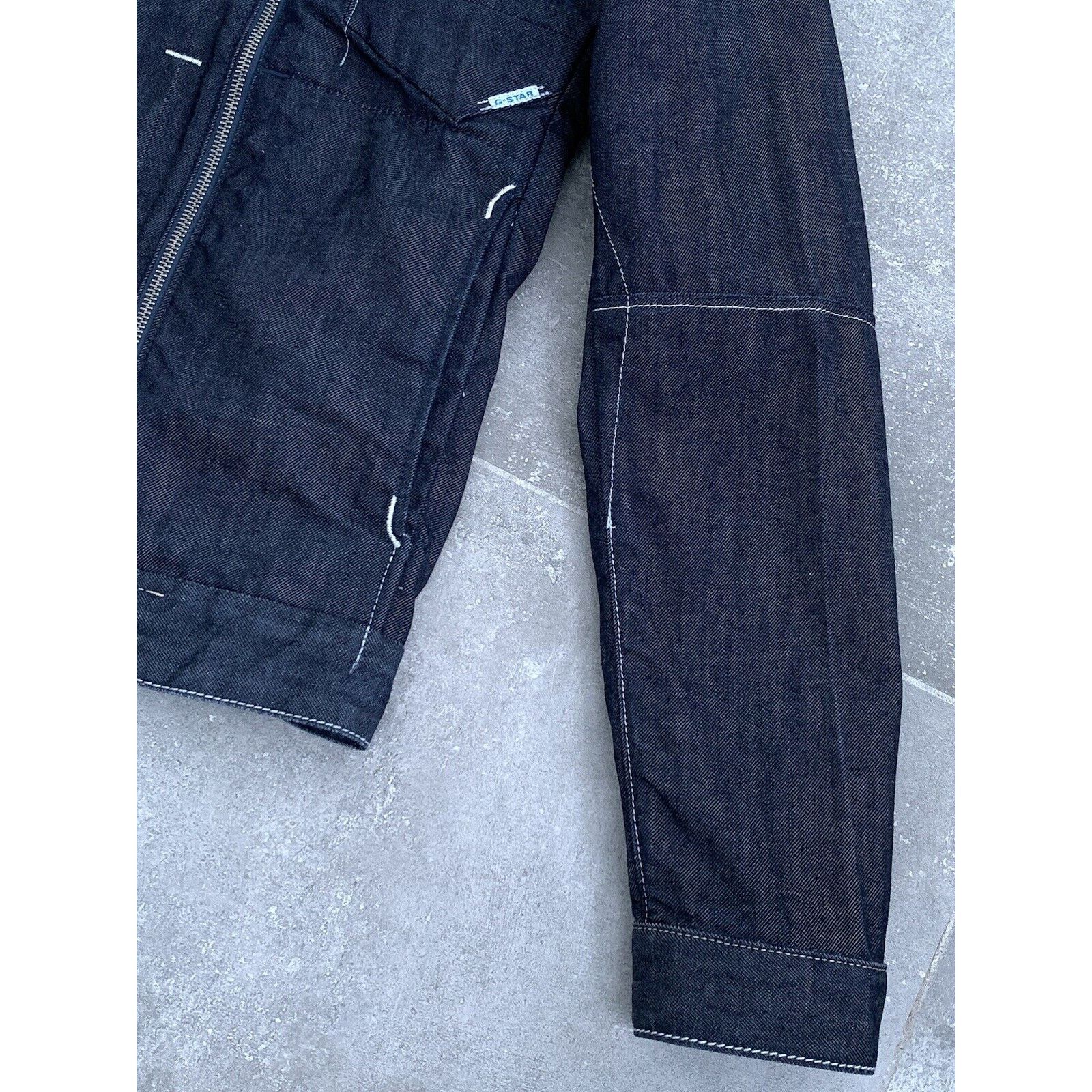 G-Star Mens G-STAR ORGANIC Raw Alcatraz Denim Jacket Coat SZ M EU48 Size US M / EU 48-50 / 2 - 22 Thumbnail