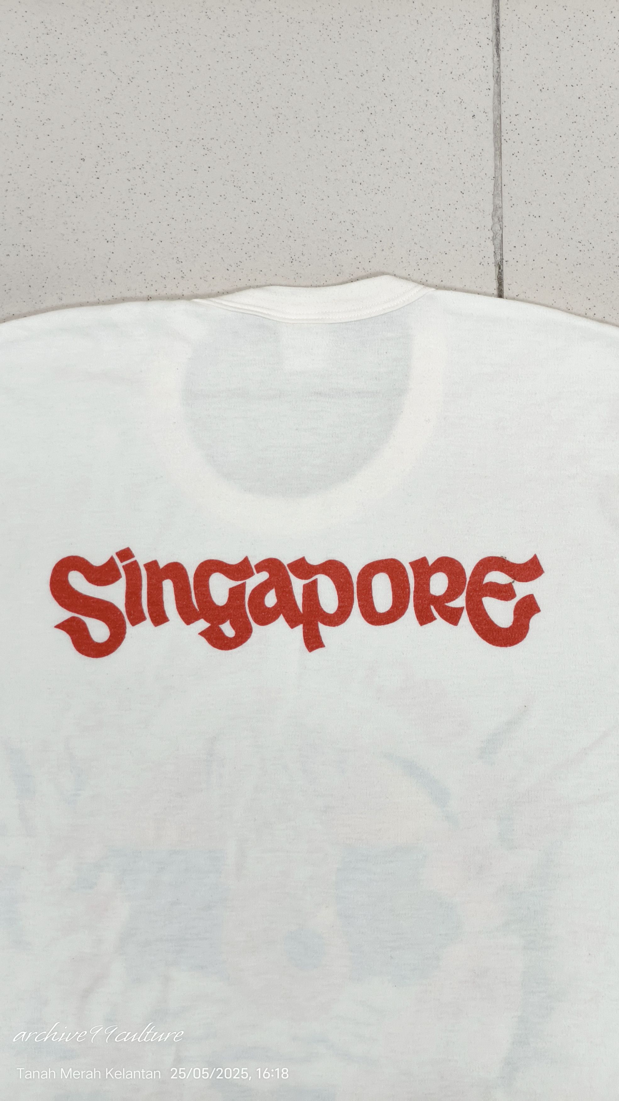 Vintage 80's ORCHID GARDEN SINGAPORE single stitch 50/50 Tourism's Size US S / EU 44-46 / 1 - 7 Thumbnail