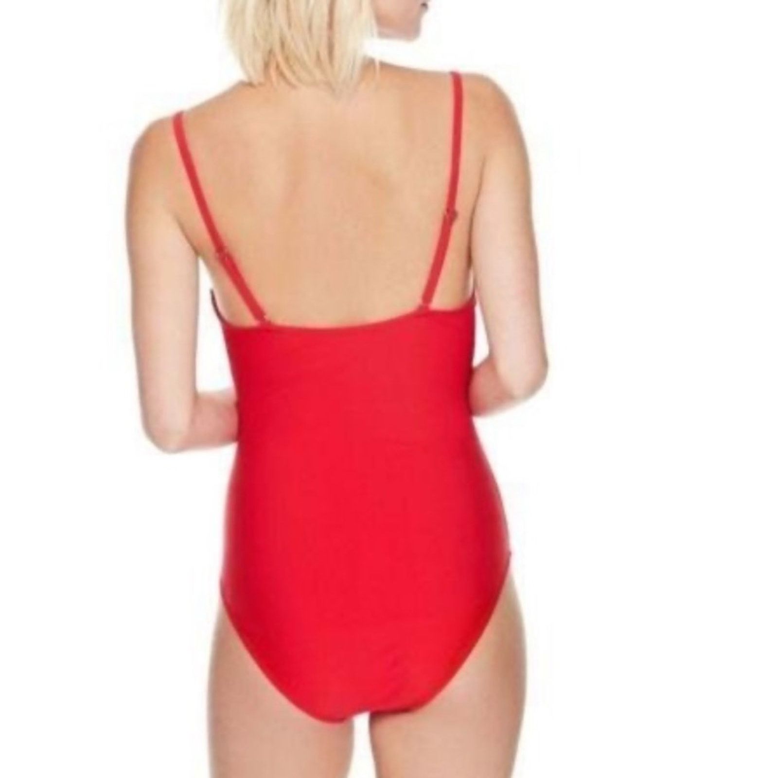 Betsey Johnson Betsy Johnson Red Malibu One piece Swim Suit Size ONE SIZE - 2 Thumbnail
