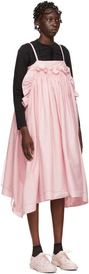 Noir Kei Ninomiya noir kei ninomiya COMME des GARCONS Pink Tulle Tank Dress Size XS / US 0-2 / IT 36-38 - 3 Thumbnail