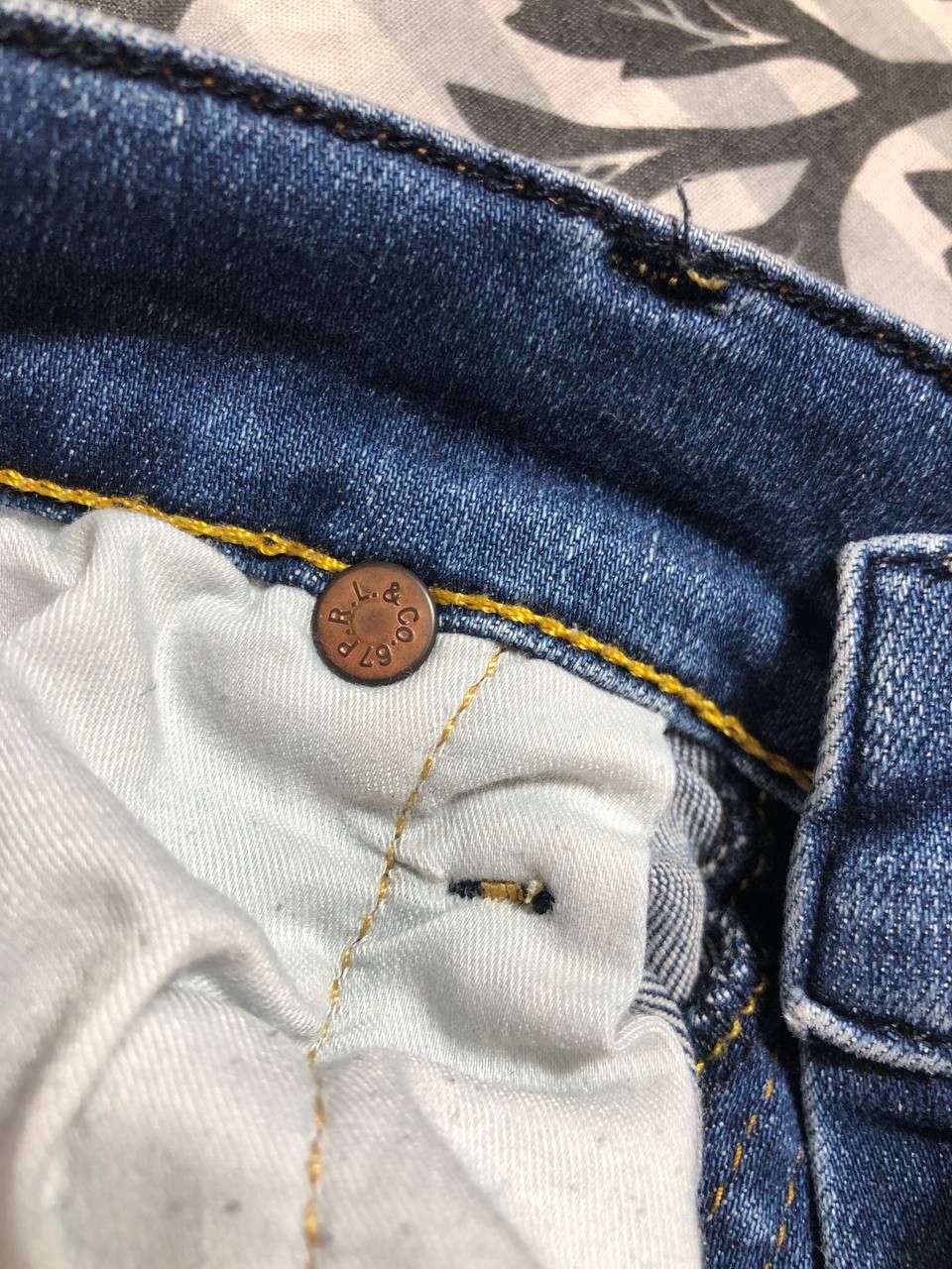 Japanese Brand × Polo Ralph Lauren Crazy Crash Dirty Baggy Faded Jean Japan Avant Garde Style Size US 28 / EU 44 - 2 Thumbnail