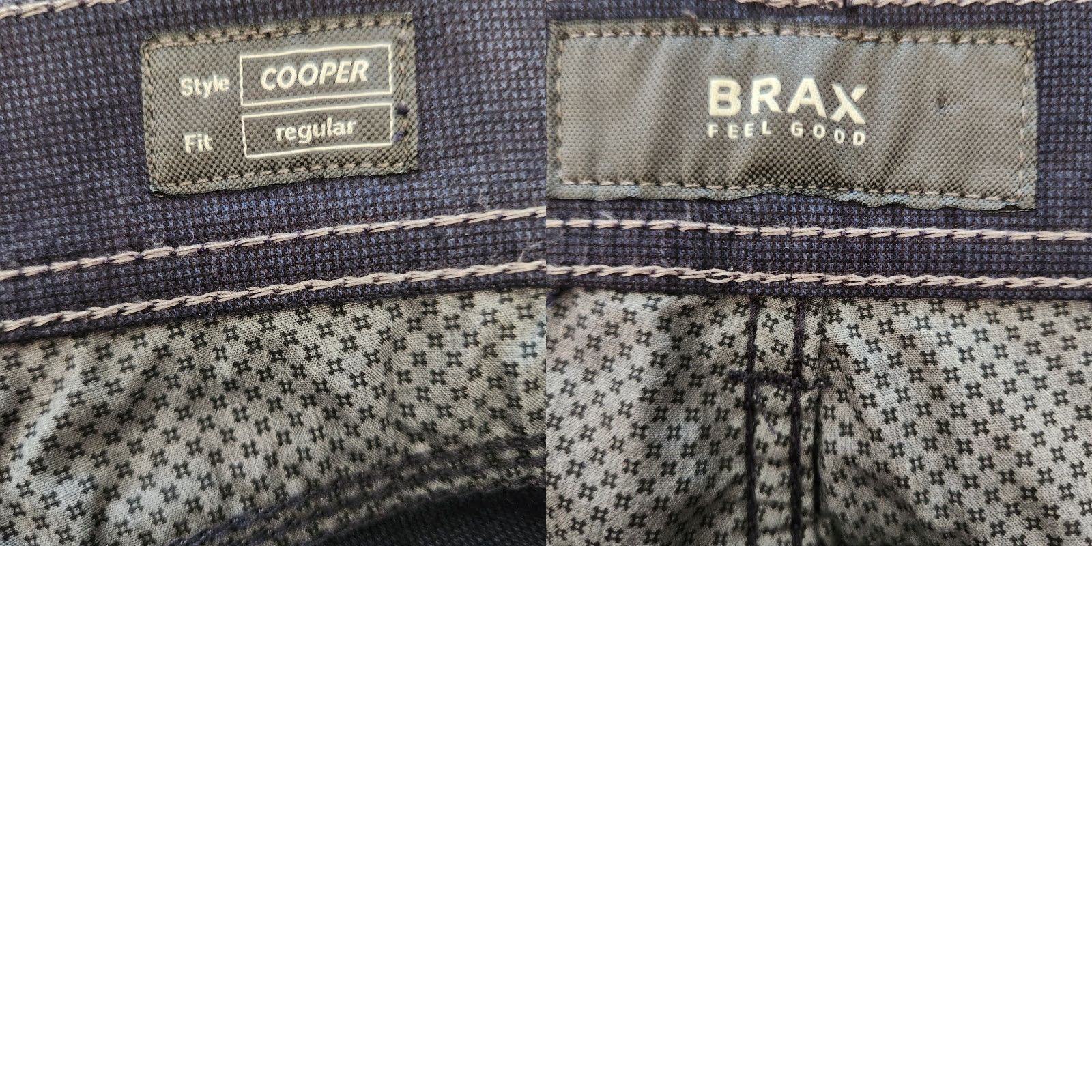 BRAX BRAX Cooper Fancy Regular Fit Flat Chino Pants Mens 38 x 32 Gray Corduroy Regular Pants Men Gray Chino 90s-style not applicable Size US 38 / EU 54 - 9 Thumbnail