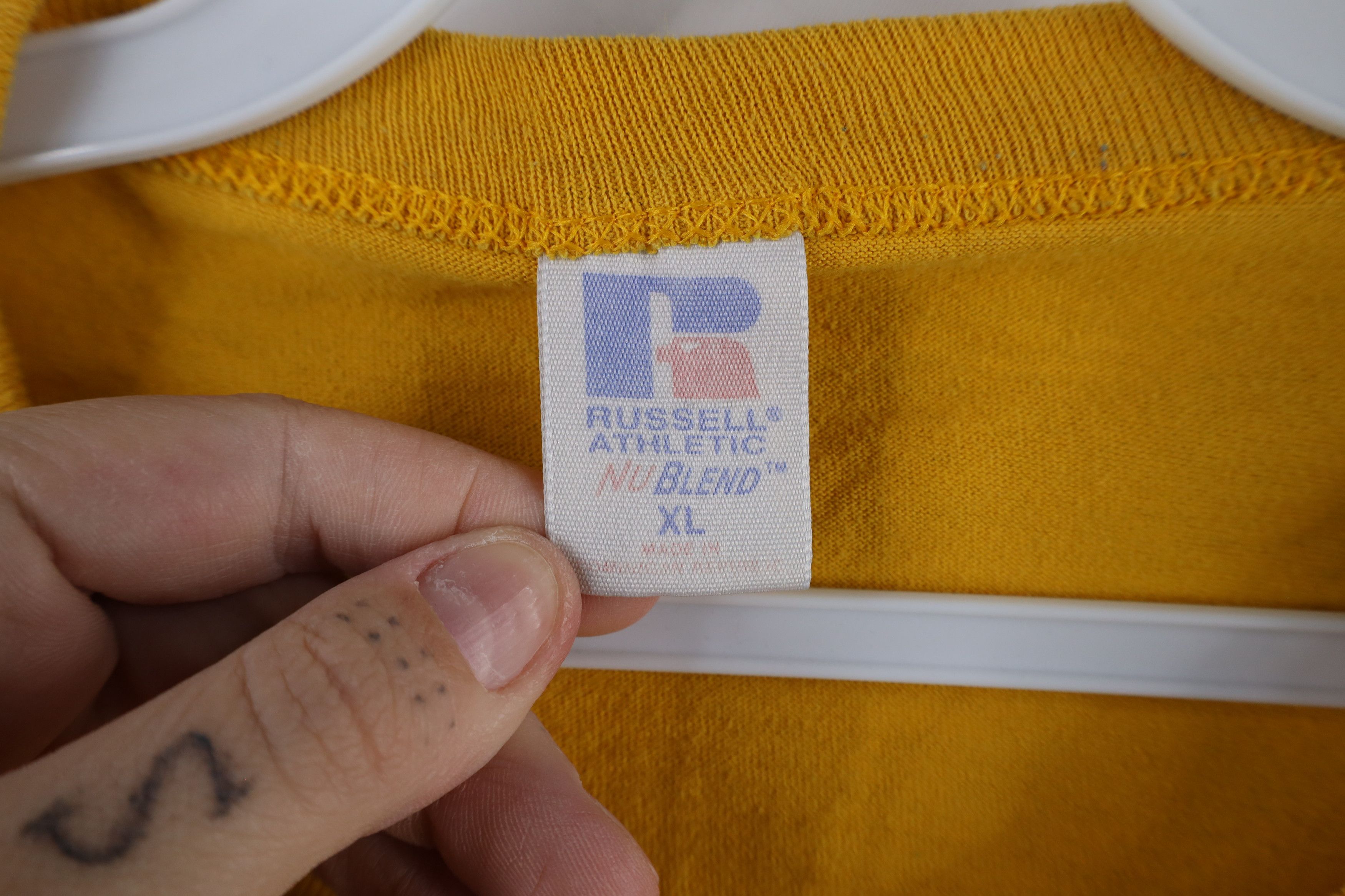 Russell Athletic × Vintage Vintage 90s Russell Athletic Kent State University T-Shirt Size US XL / EU 56 / 4 - 10 Thumbnail