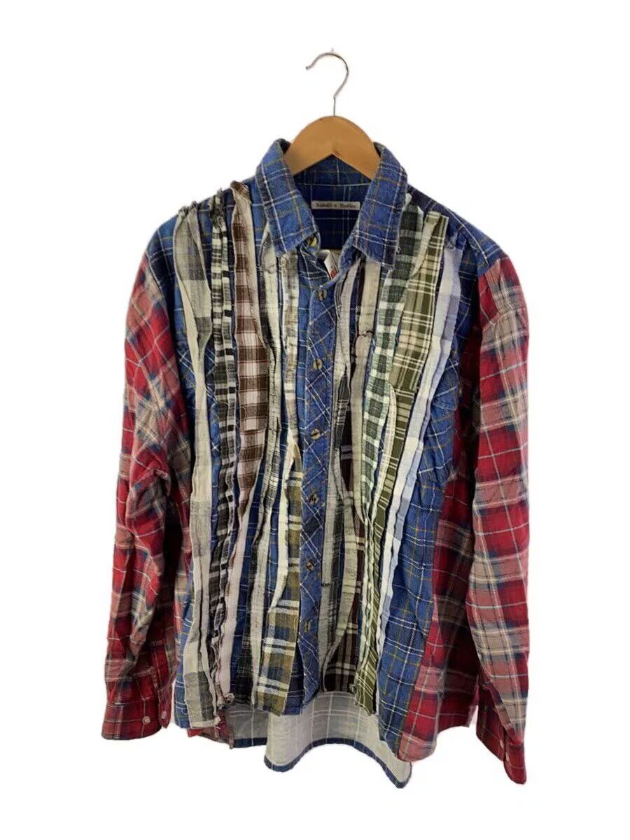 Needles Reconstructed Rebuild Flannel Button Shirt Size US L / EU 52-54 / 3 - 1 Thumbnail