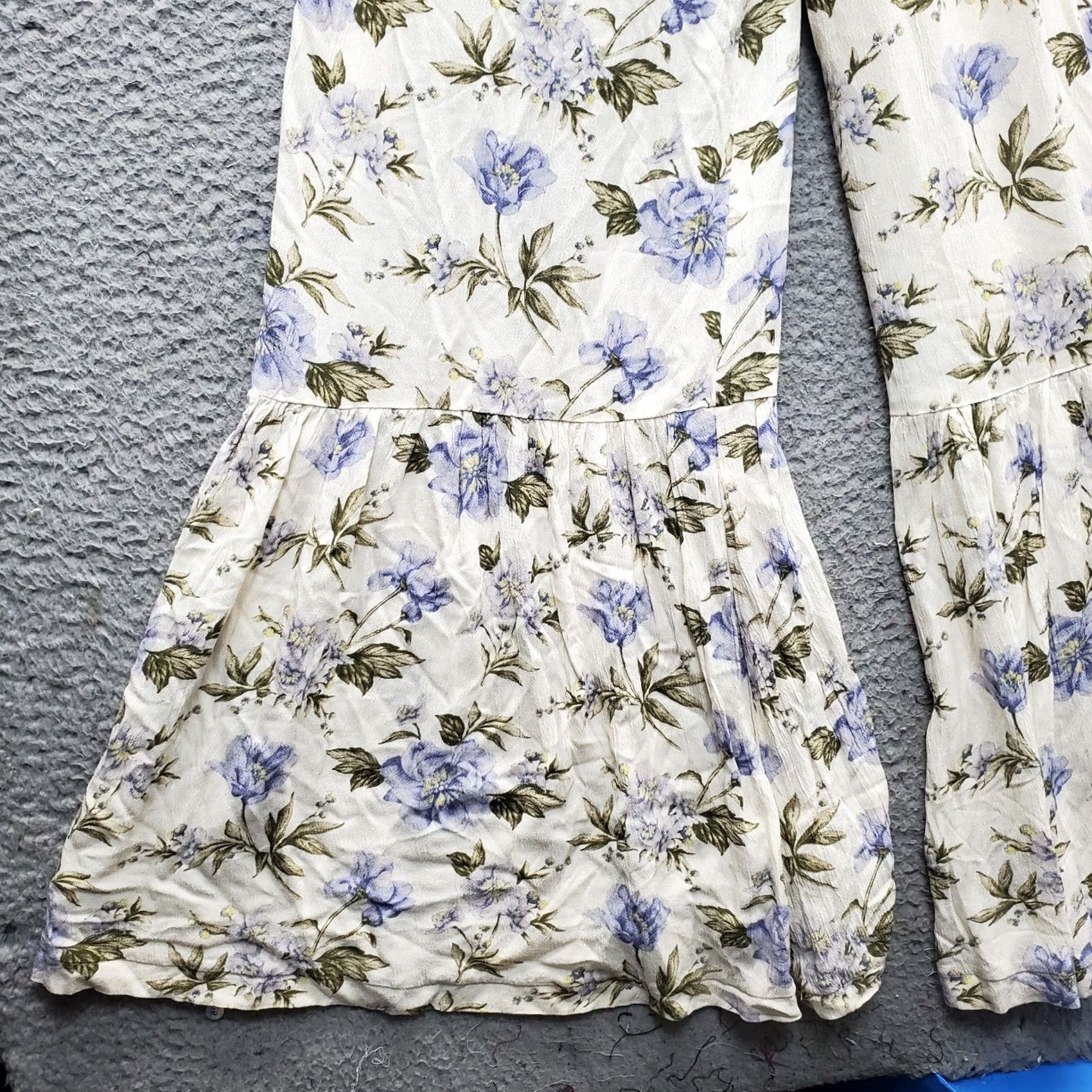 American Eagle Outfitters American Eagle Outfitters Jumpsuit Womens 2XS Floral Cinch Waist Wide Strap Multicolor Sleeveless Size 24" / US 00 / IT 34 - 3 Thumbnail