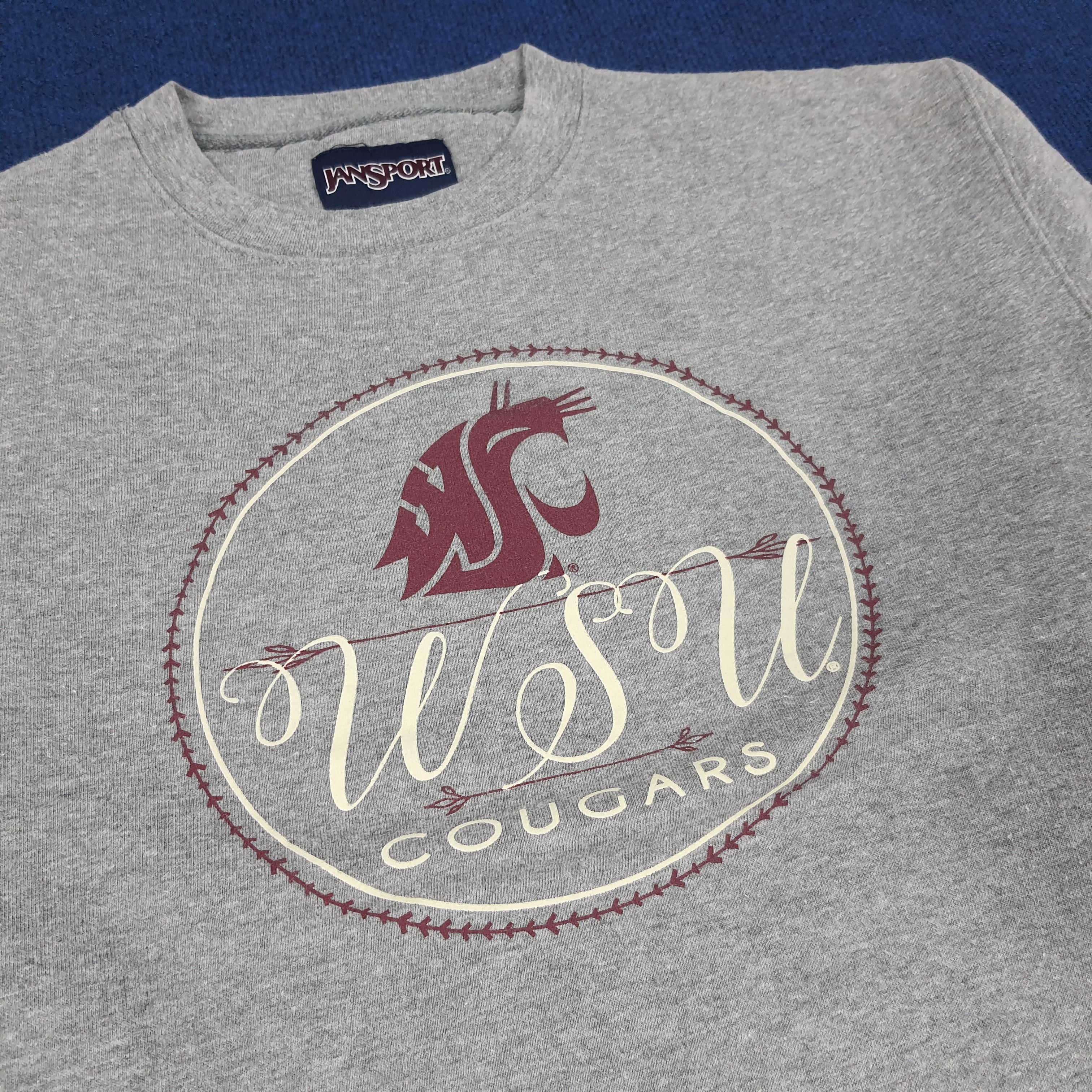 Jansport × NFL × Vintage Vintage WSU Washington State Cougars Football Sweatshirt Size US L / EU 52-54 / 3 - 2 Thumbnail