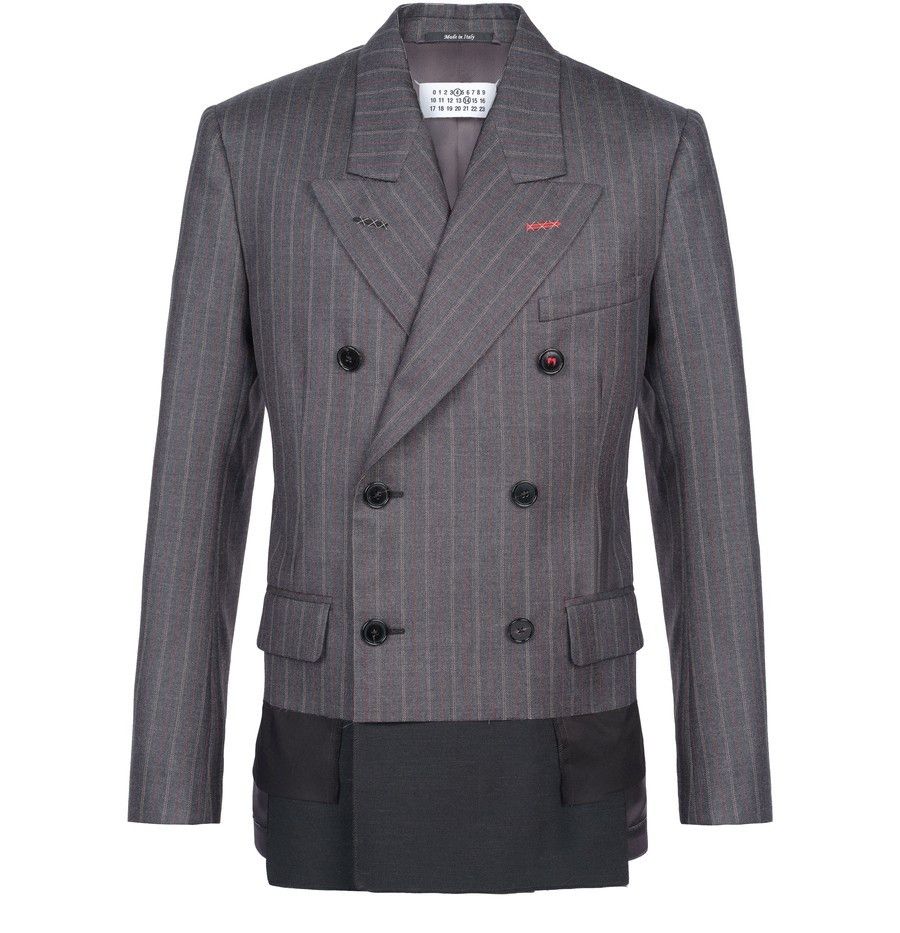 Maison Margiela o1y0625 Blazer in Gray/Black Size XS / US 0-2 / IT 36-38 - 1 Thumbnail